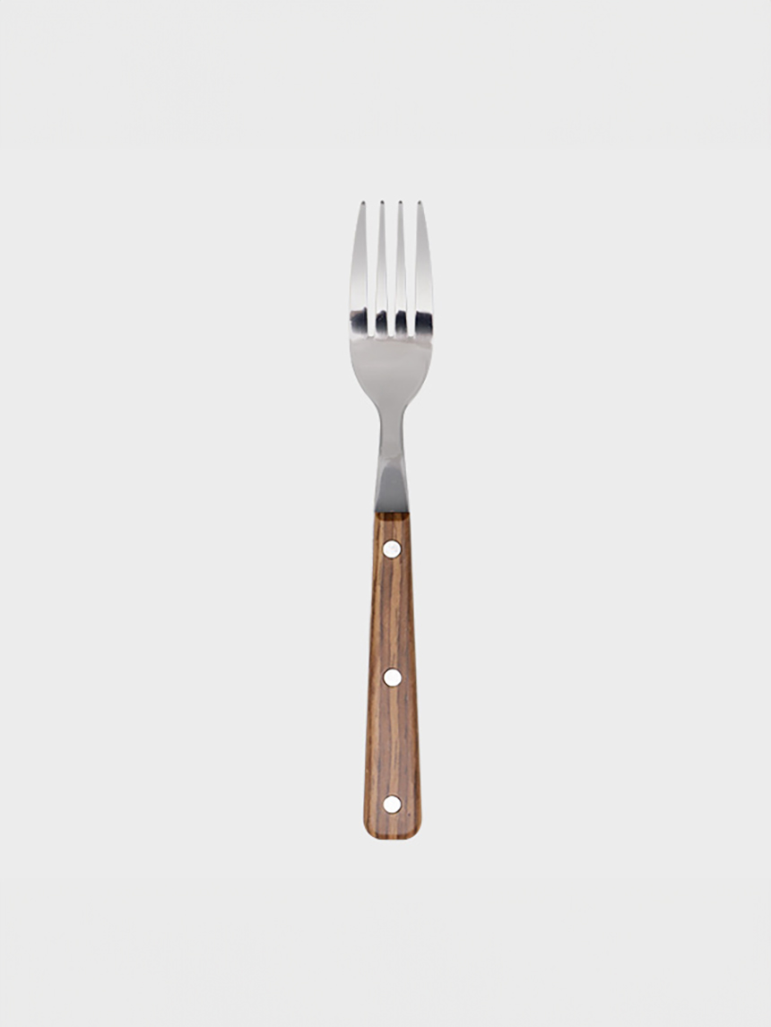 DAISO Wood grain handle fork