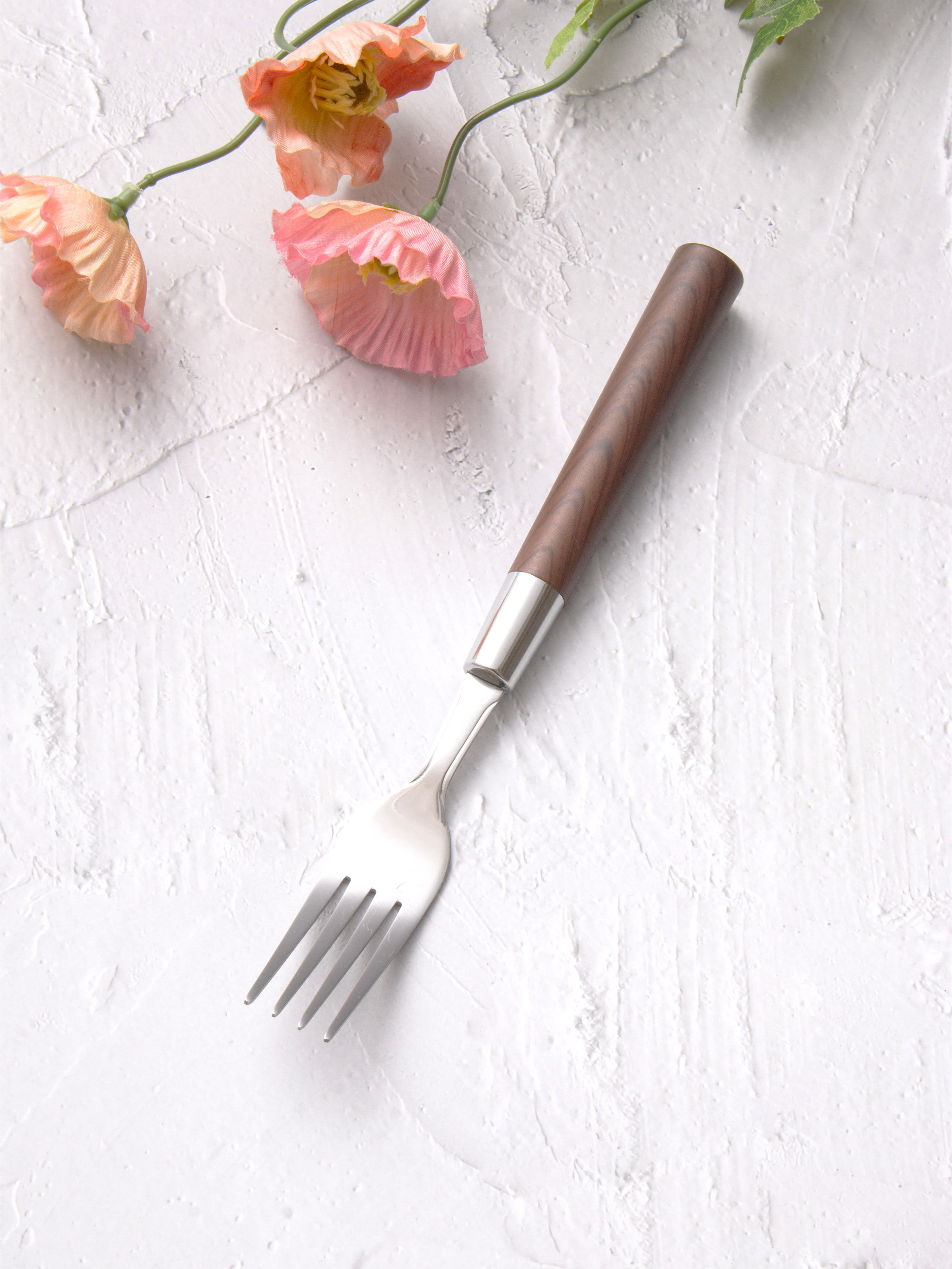 DAISO Darkwood Pattern Fork