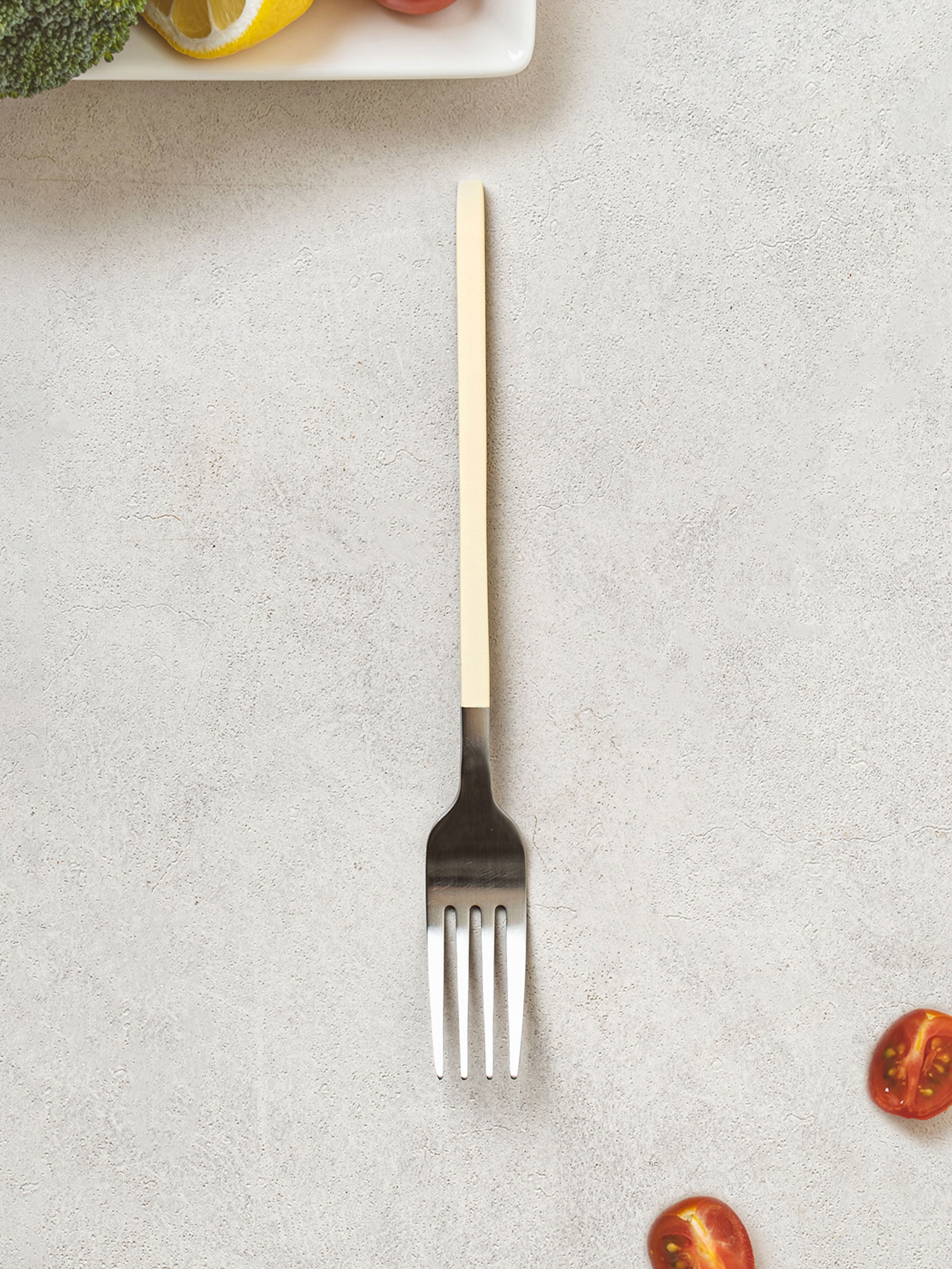 DAISO Matte Powder Handle Fork