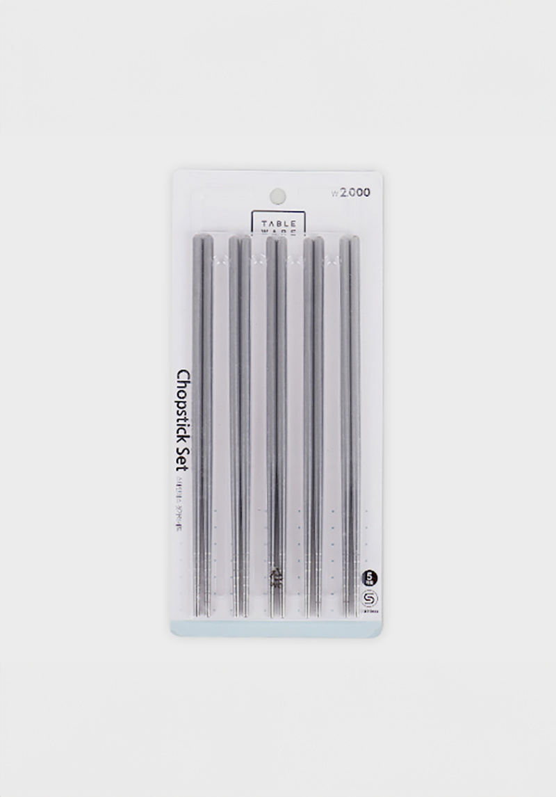 DAISO Stainless Steel Chopsticks (5P/SET)