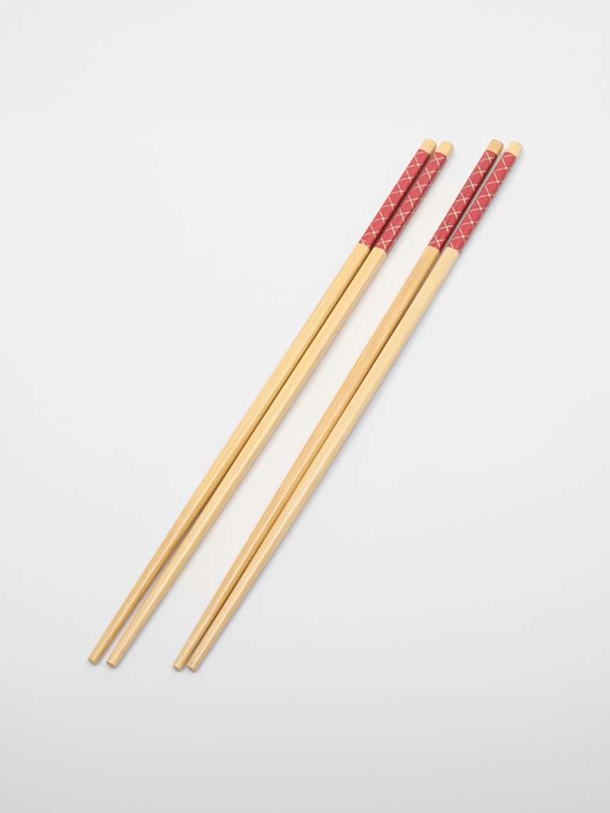 DAISO Carbonized Bamboo Fried Chopsticks 2beeSET