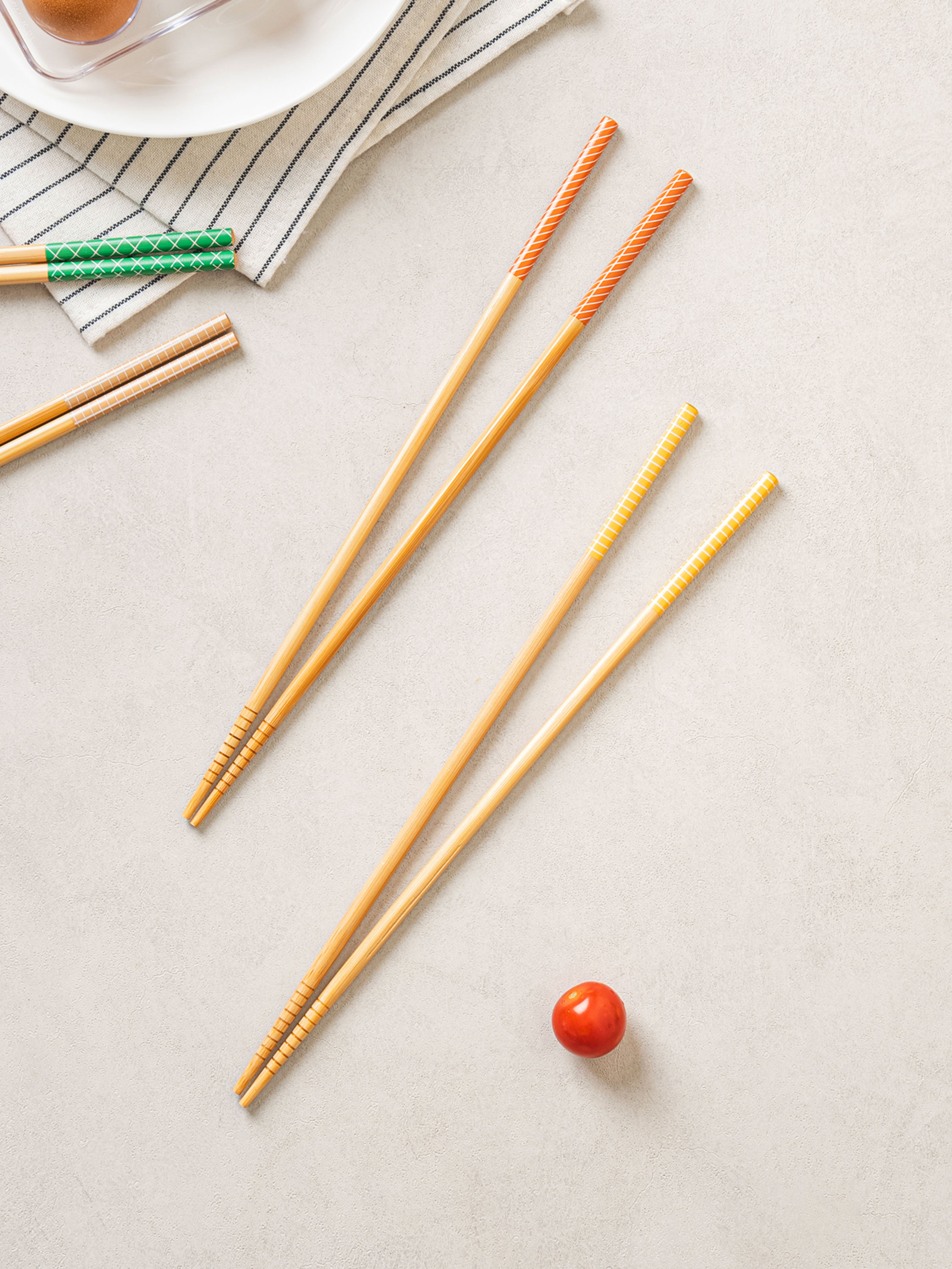 DAISO Modern Bamboo Fried Chopsticks (2bee/SET)