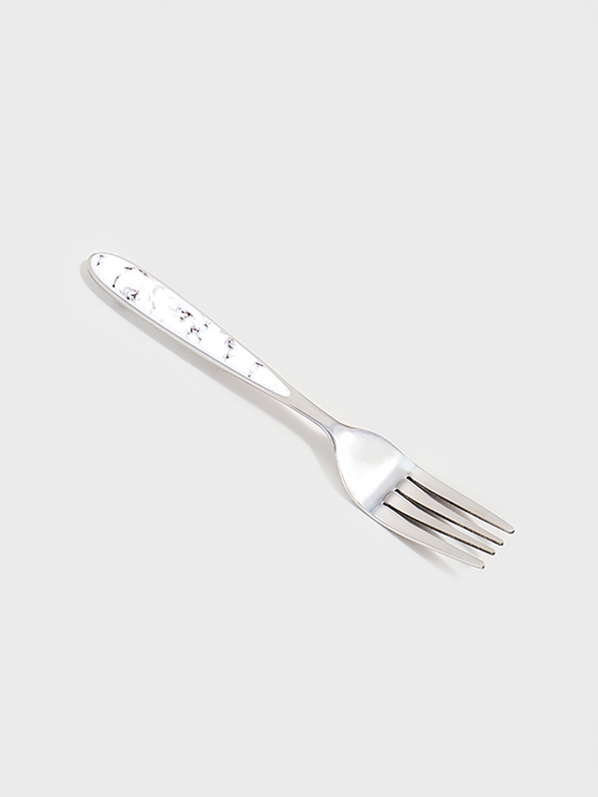 DAISO Marble pattern dessert tea fork (16cm)