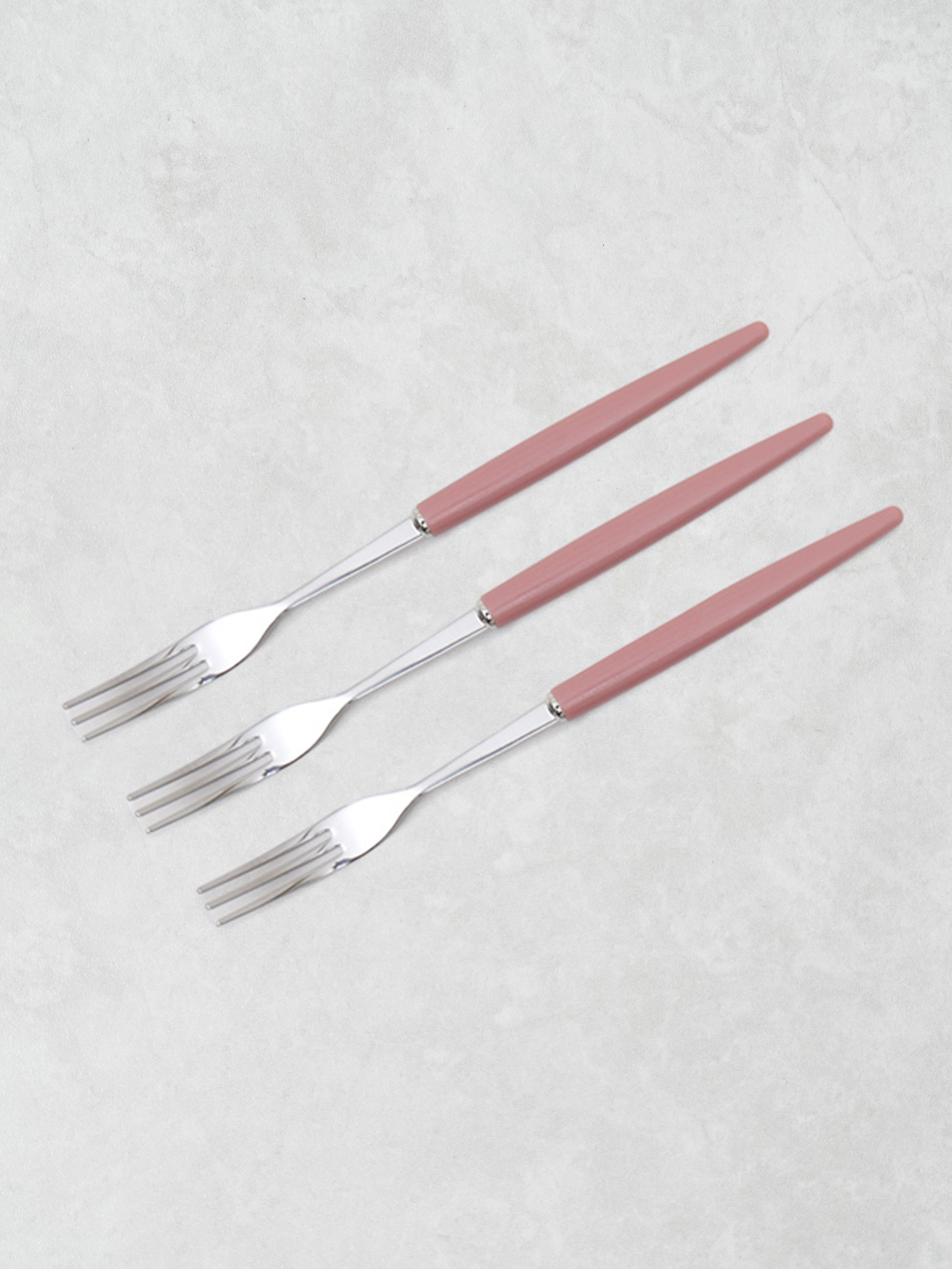 DAISO Simple Long Handle Tea Fork 3P Set (16cm)