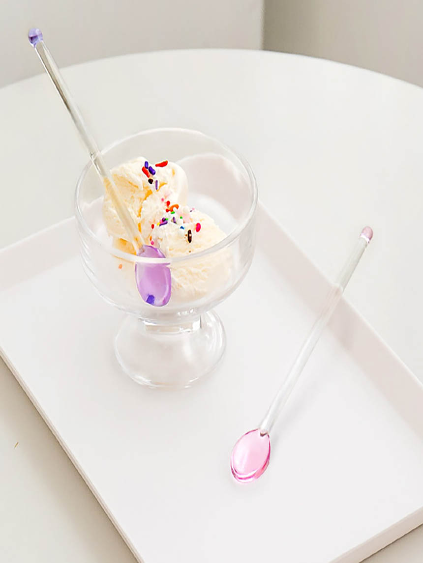 DAISO Colored glass teaspoon (16cm)