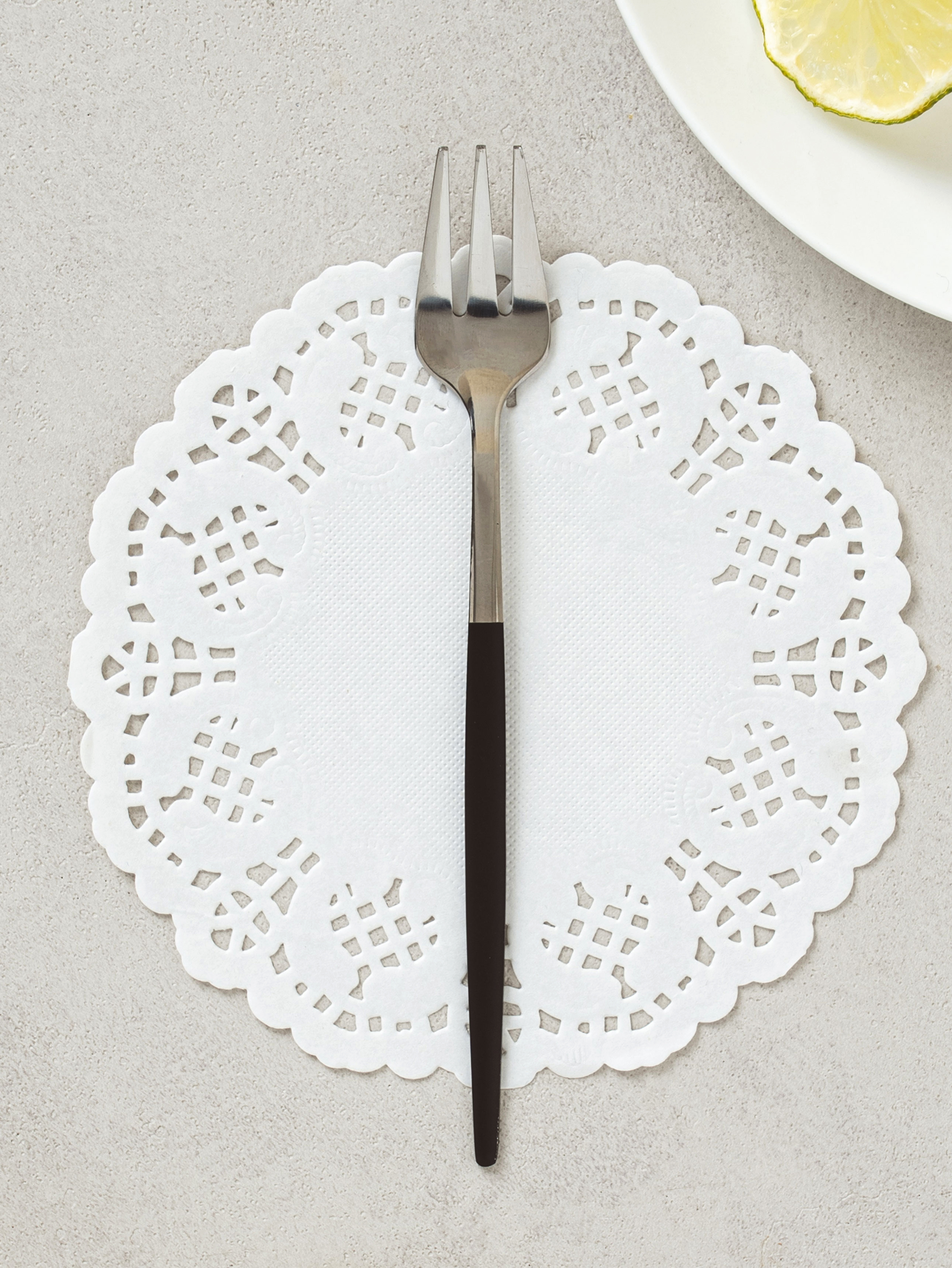 DAISO Black Powder Dessert Fork