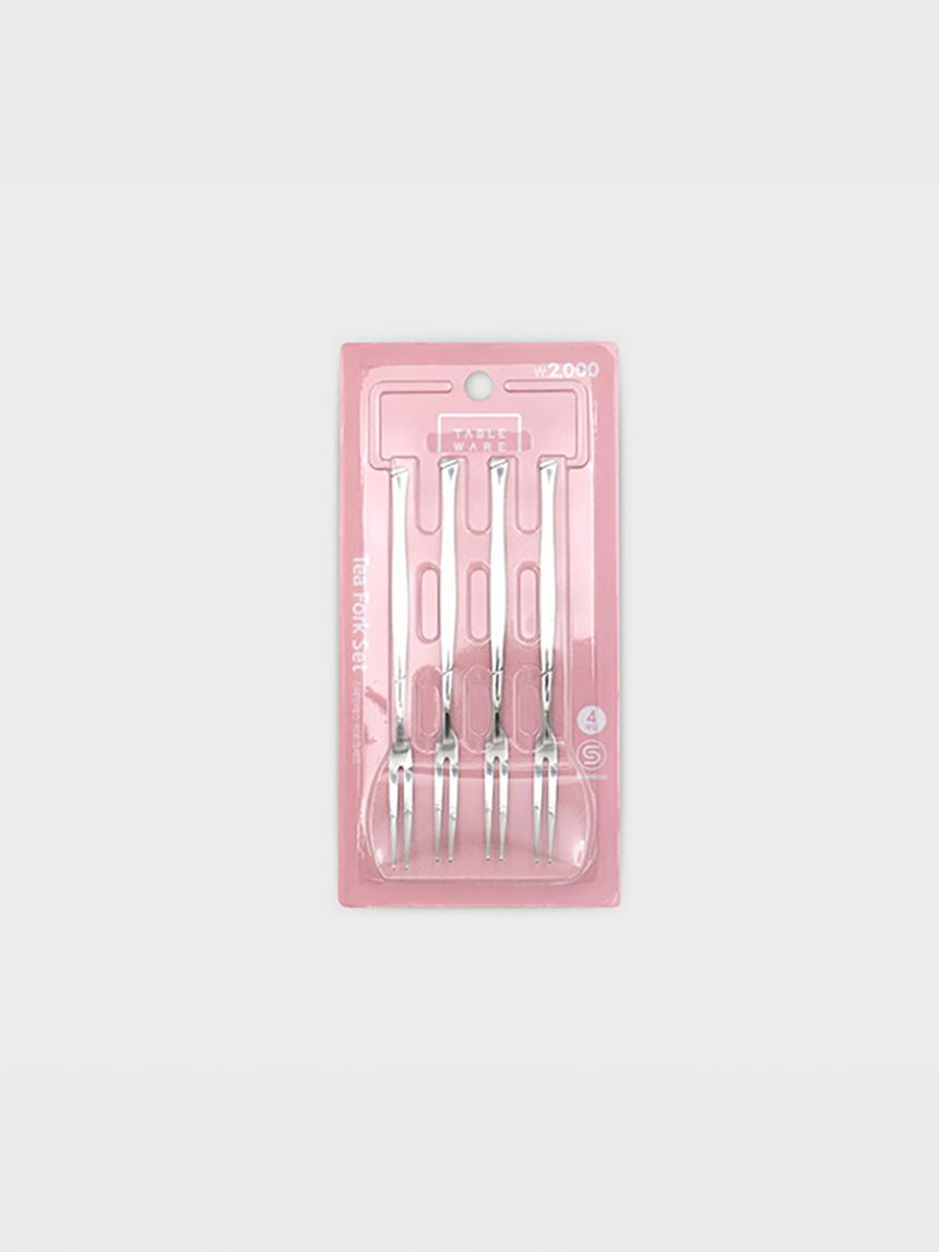 DAISO Stainless Steel Lift Fork (4P/SET)