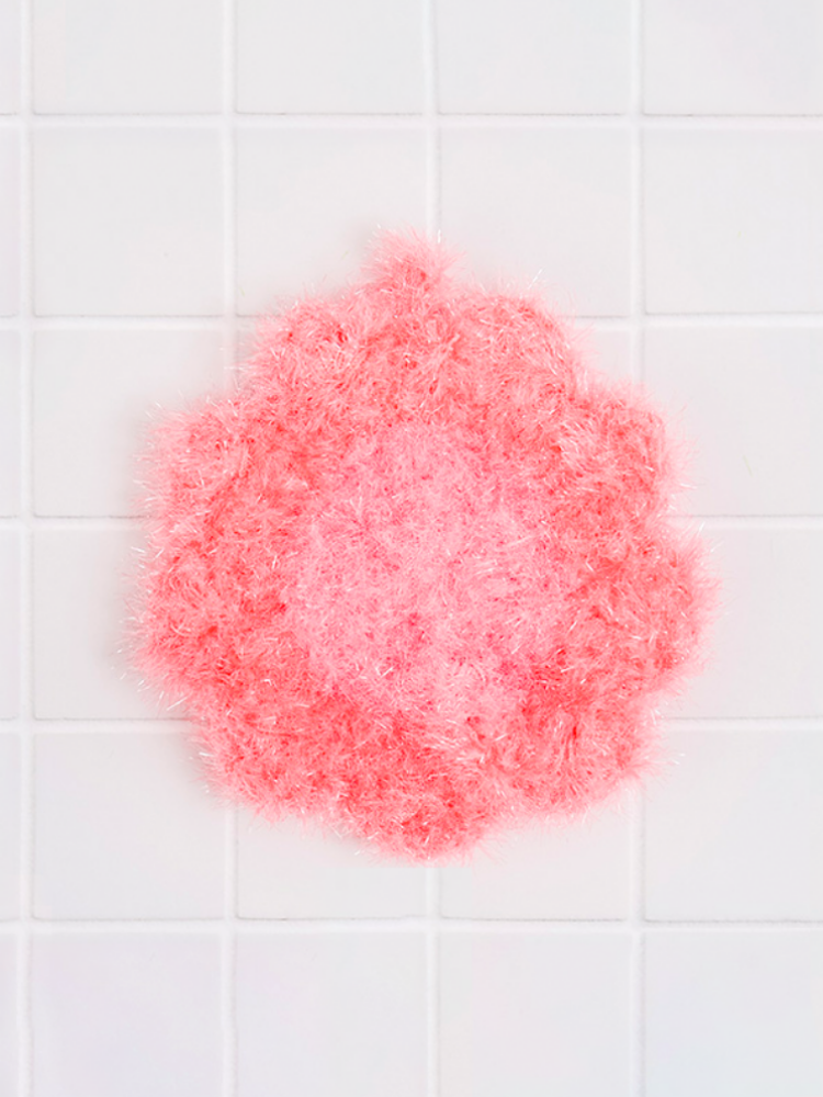 DAISO Flower hand knitted semi