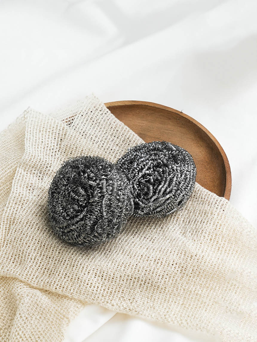 DAISO Stainless steel wire scrubber (2P)
