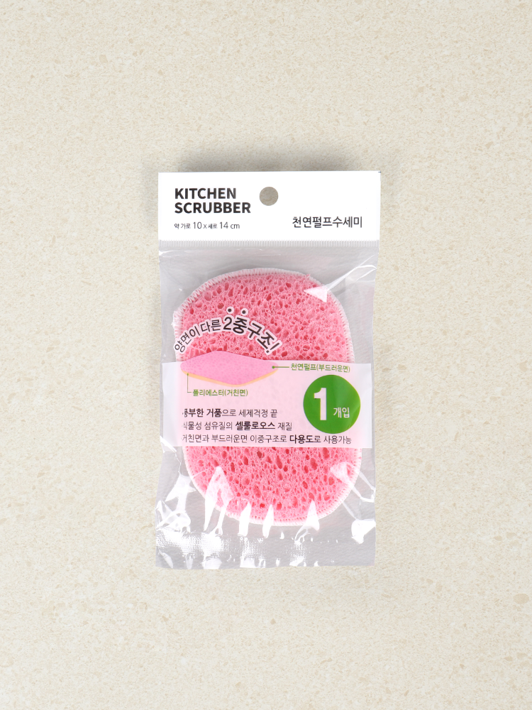 DAISO Clean 2WAY square washcloth