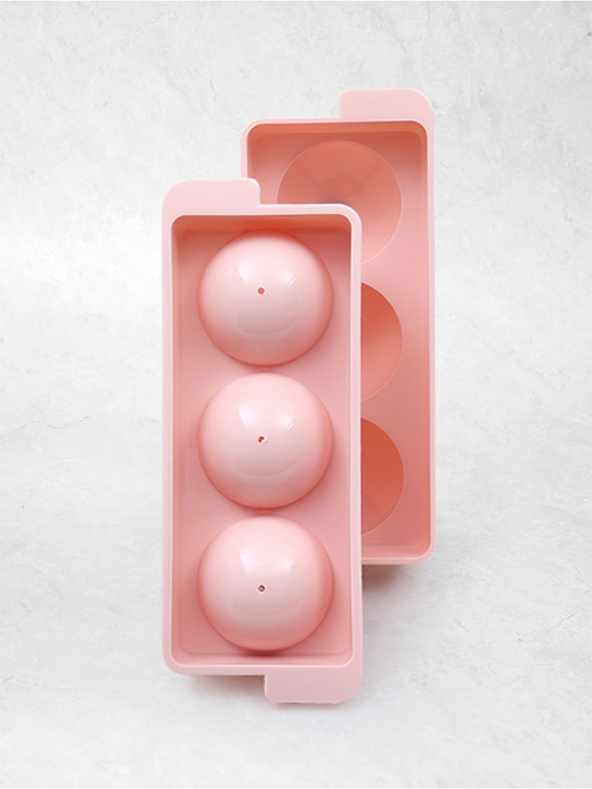 DAISO Ice tray 3-hole (round) (6cm)
