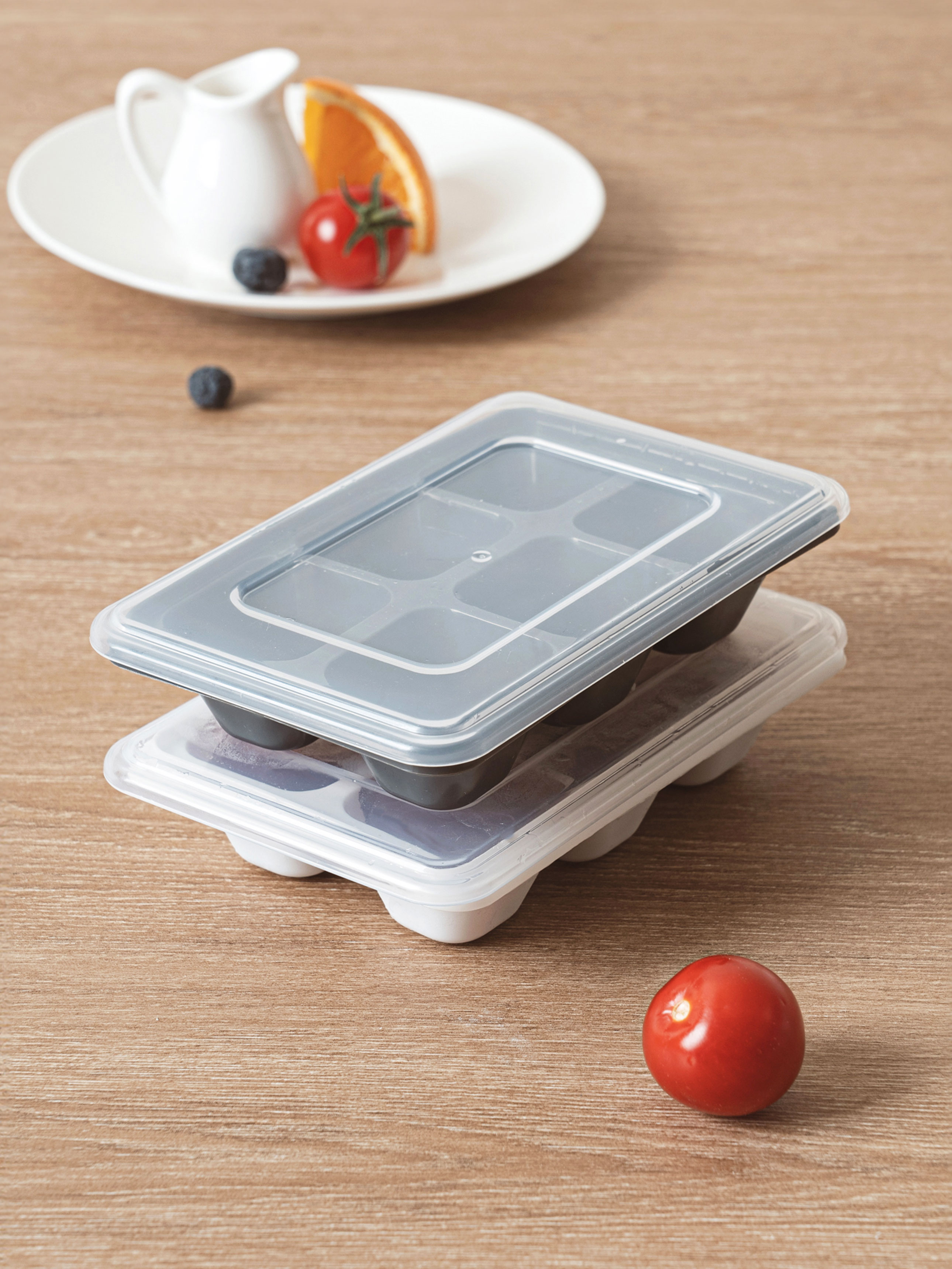 DAISO 6-hole Mini Ice Tray (2 pieces)