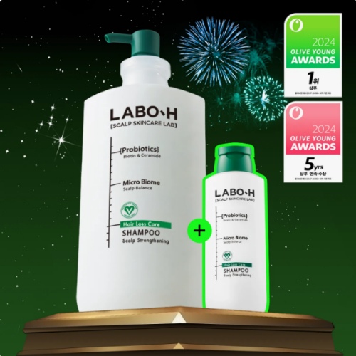 ★2024 Awards★LABO-H Hair Loss Care Shampoo Scalp Strenghtening 750ml Set (+180ml)