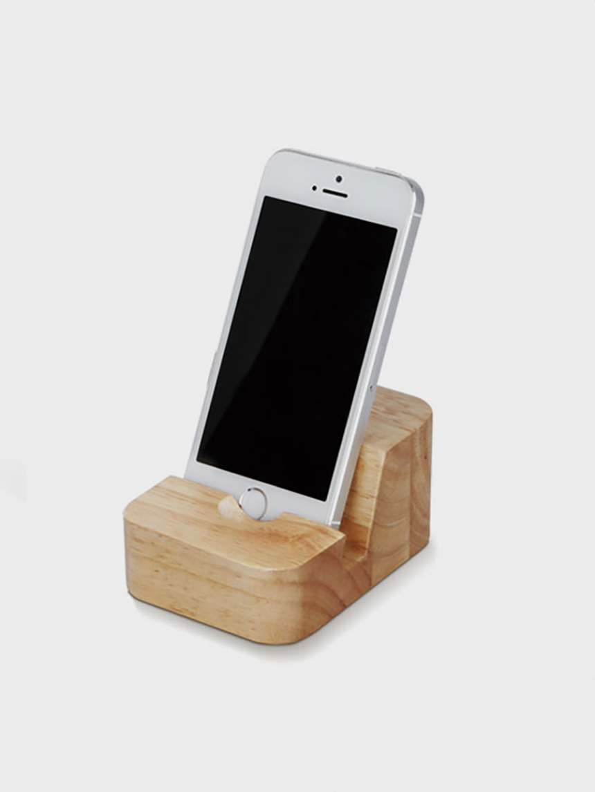 DAISO Rubber tree phone stand and business card holder