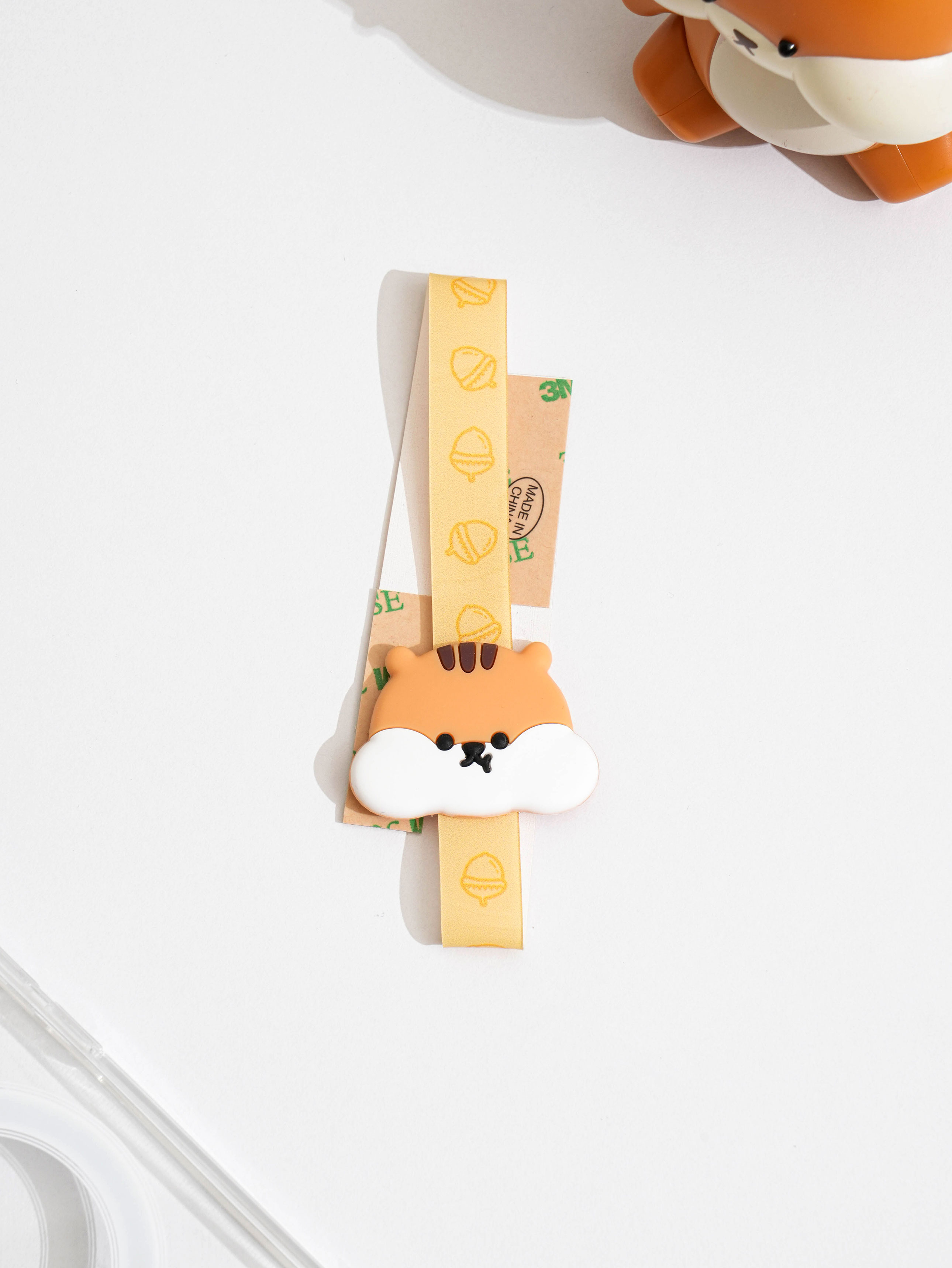 DAISO Chubby Buddy_Squirrel Silicone Phone Strap