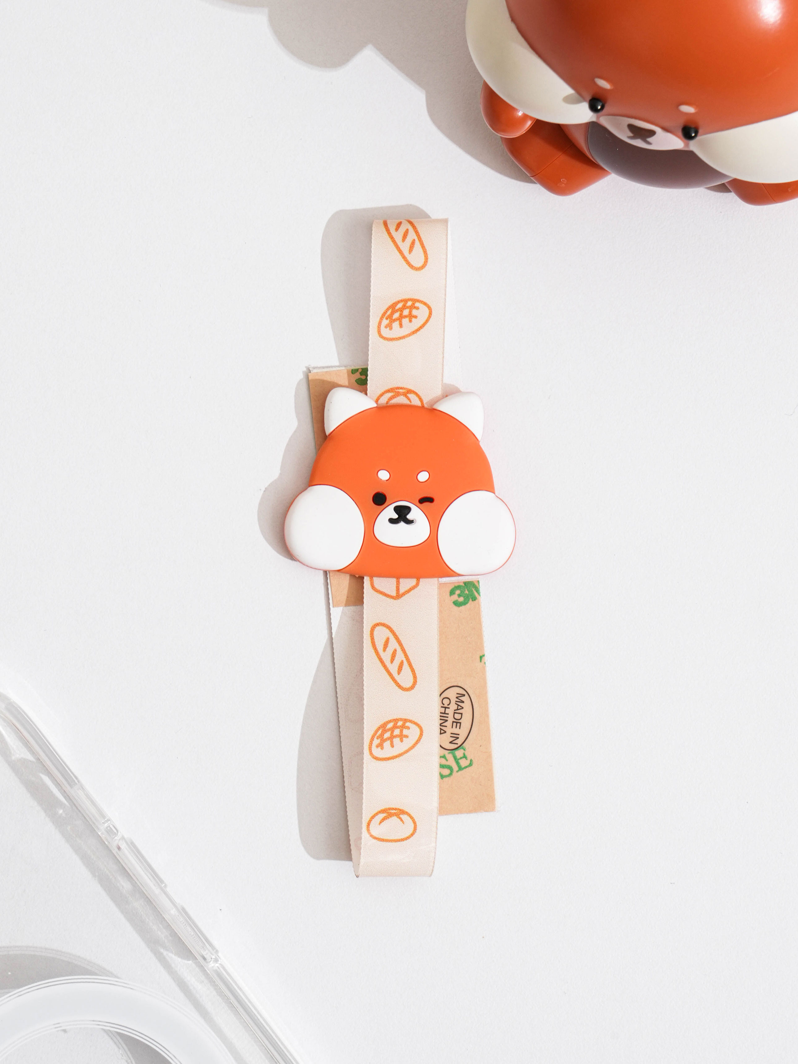 DAISO Chubby Buddy_Rat Panda Silicone Phone Strap (