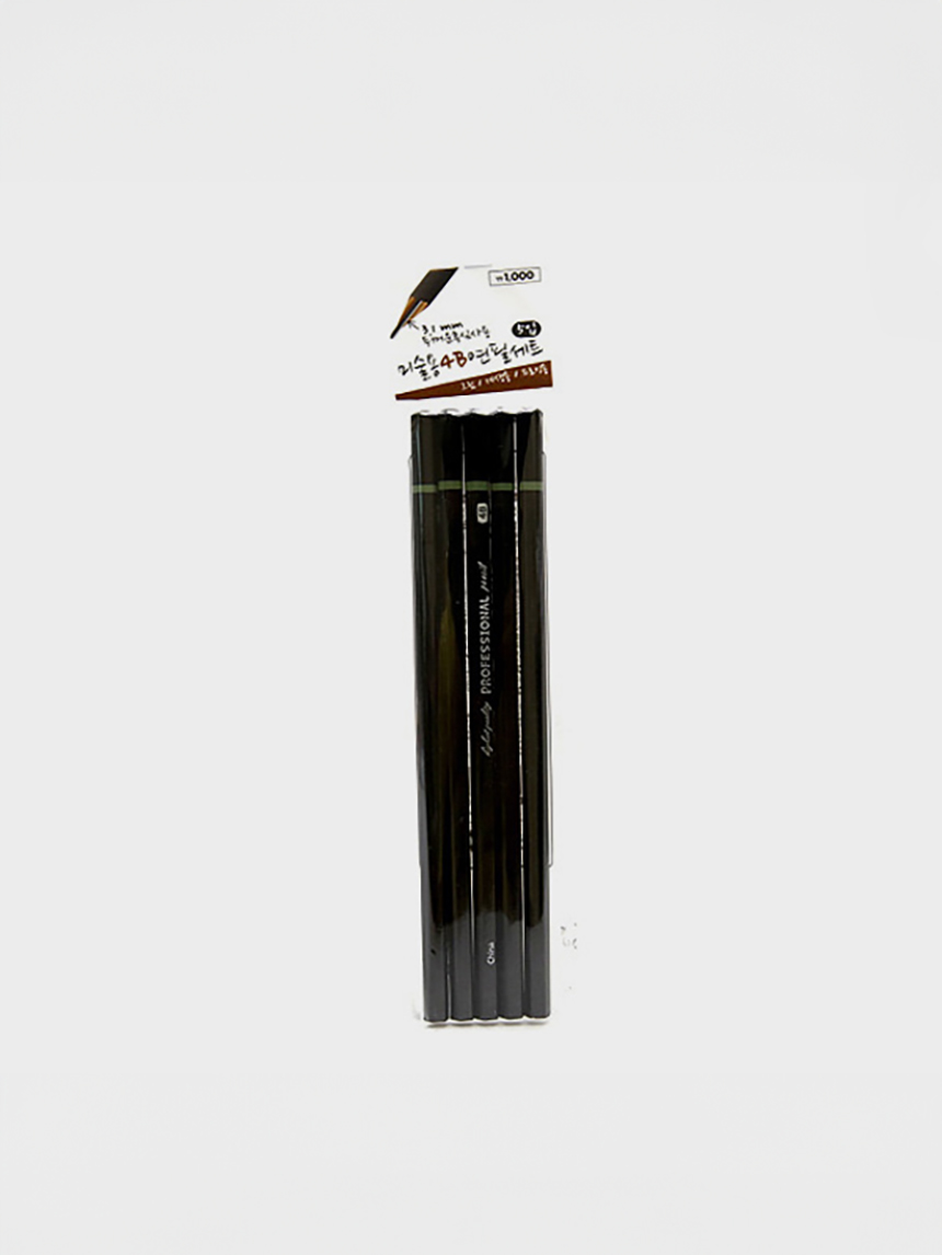 DAISO 4B pencil for art (5P/SET)