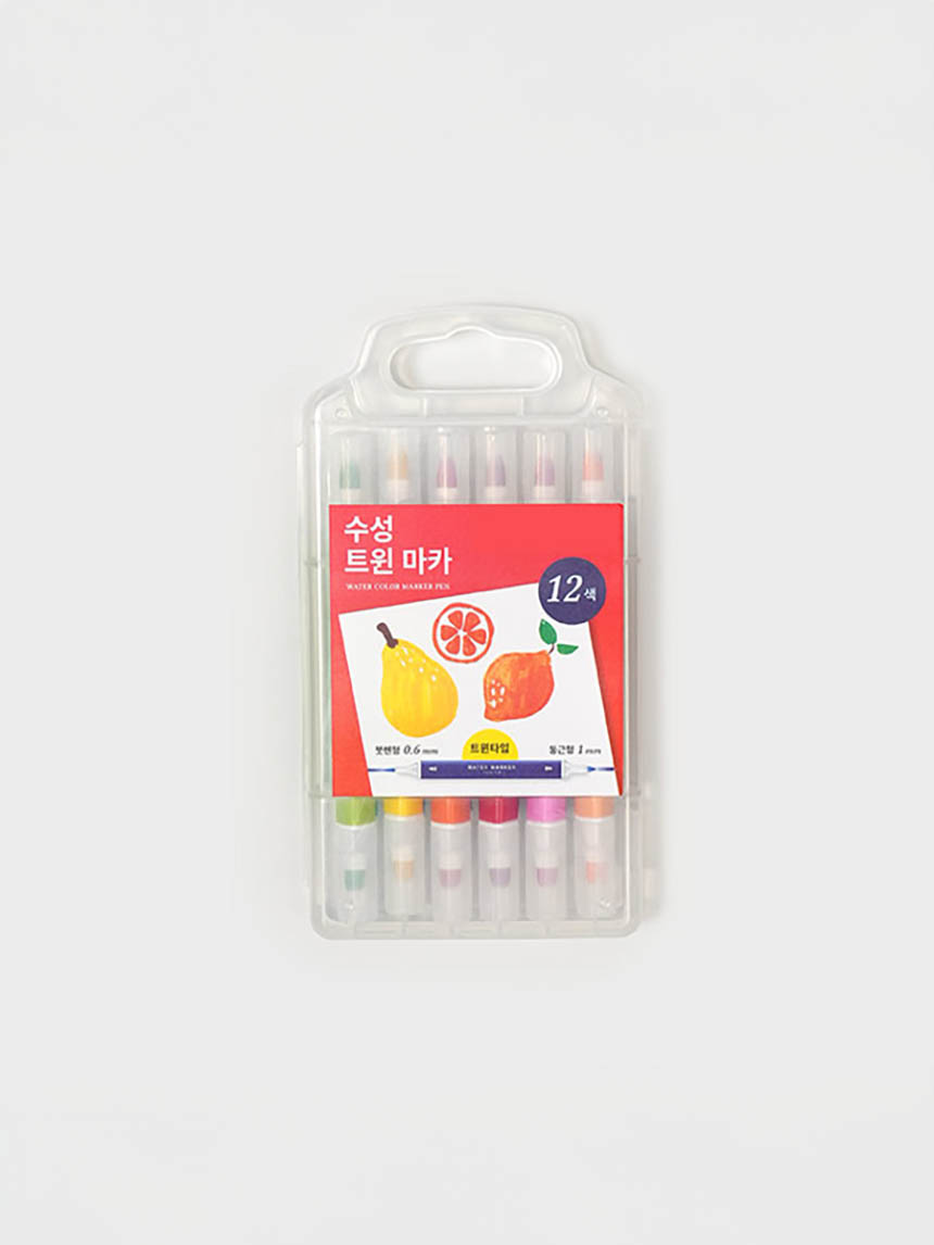 DAISO Twin Mercury Marker (12 colors)