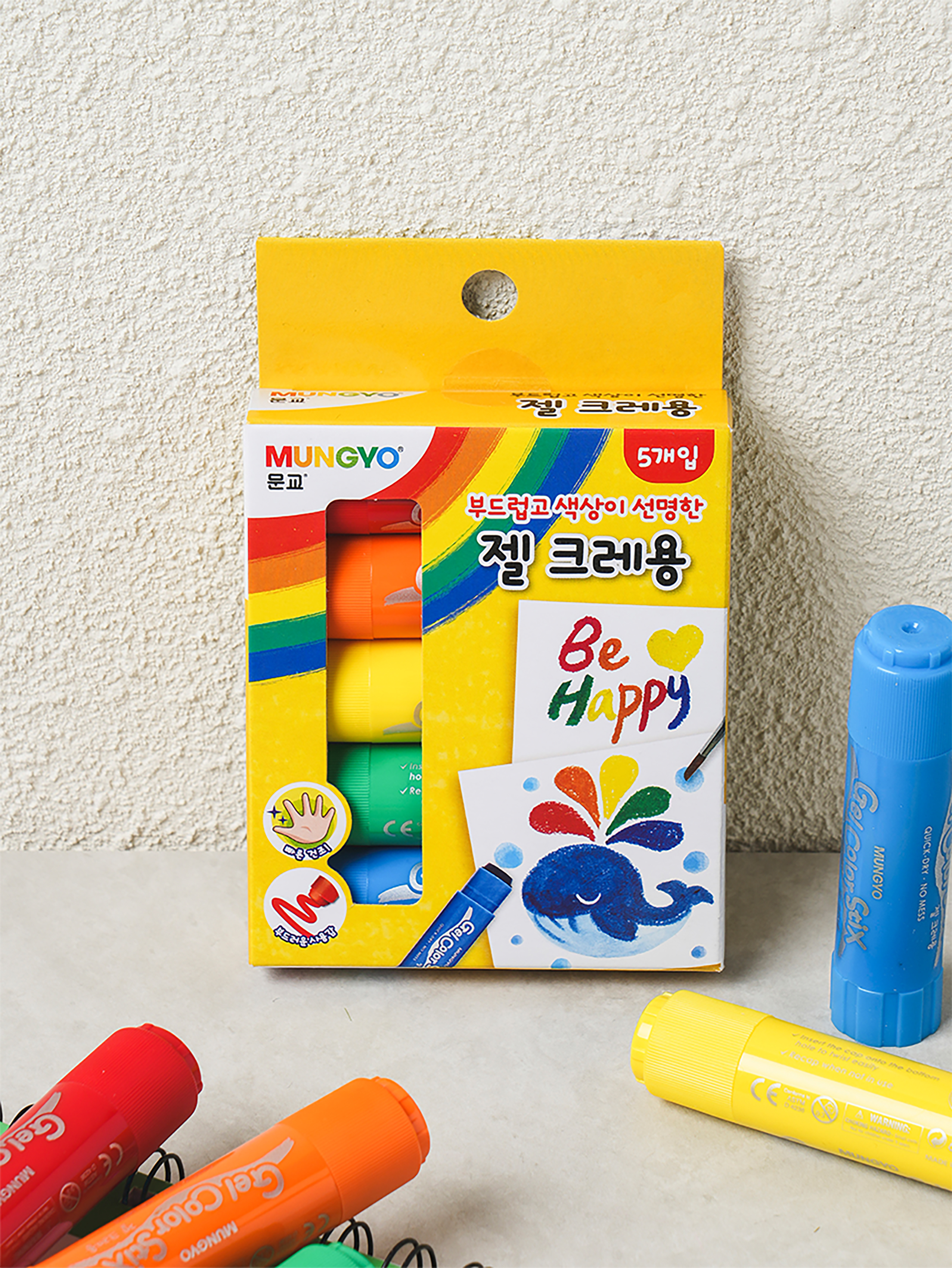 DAISO Mungyo Gel Crayons (5 pieces)