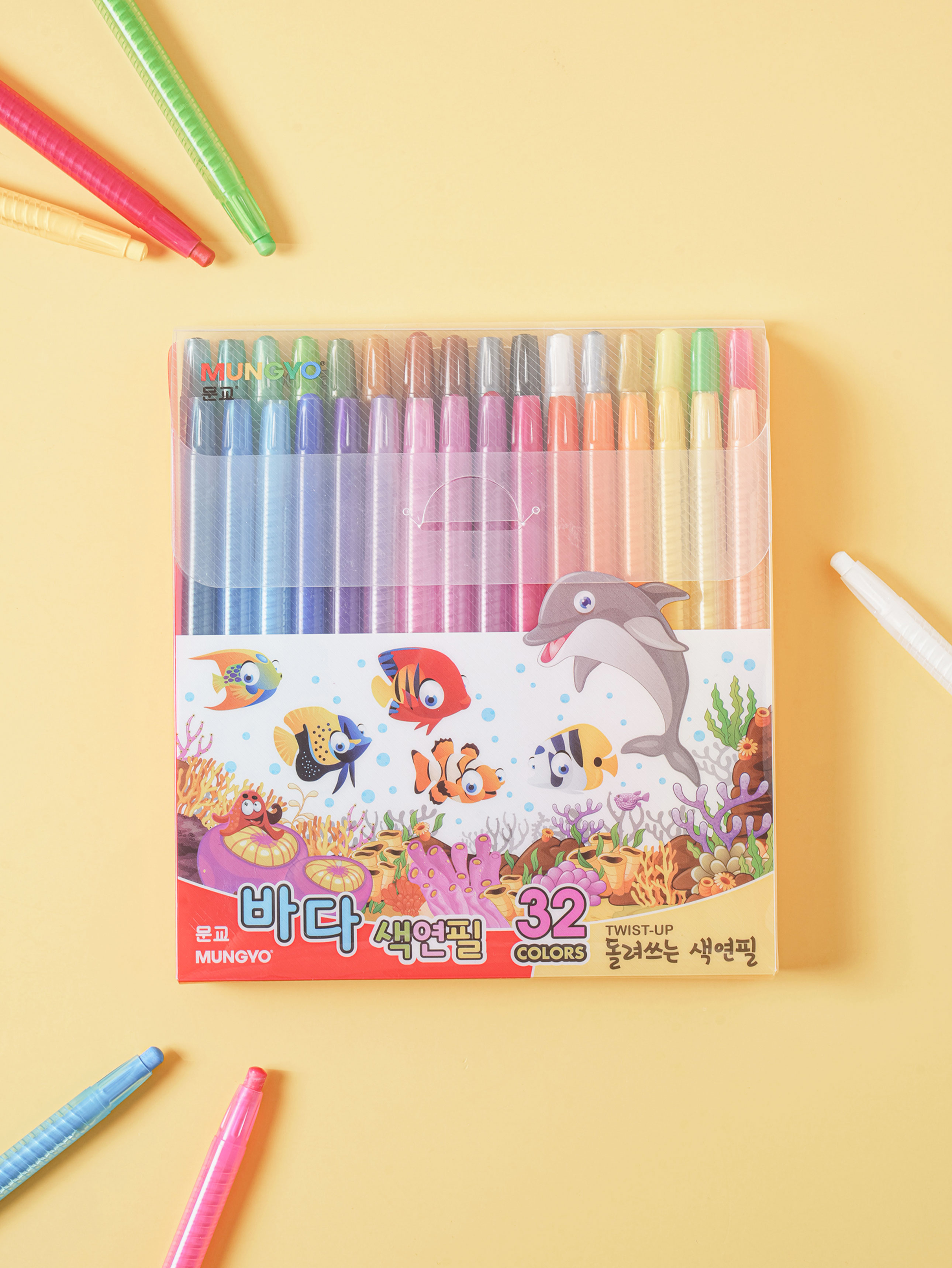 DAISO 32 Colored Pencils for Mungyo