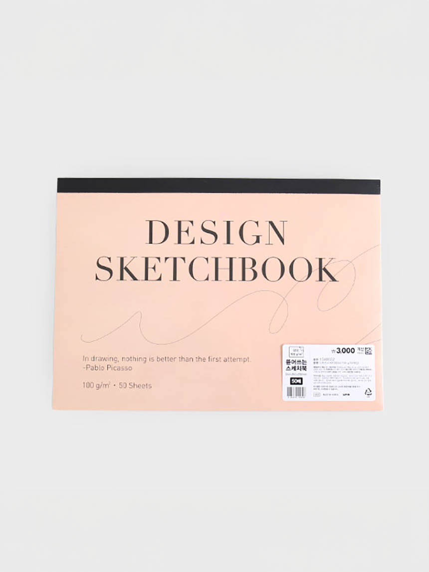 DAISO Design Sketchbook (B4/100g/50 sheets)