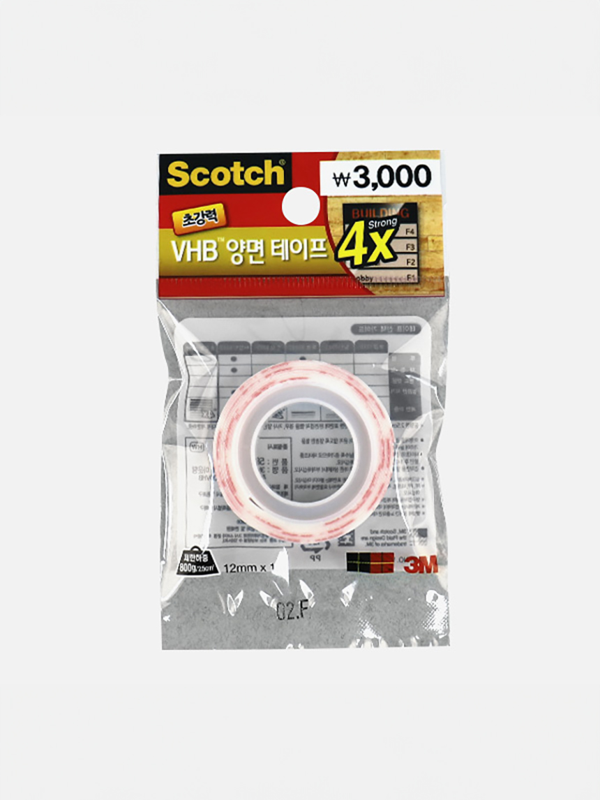 DAISO 3M Scotch Super Strong Mounting Foam Double Sided Tape/#5000VHB