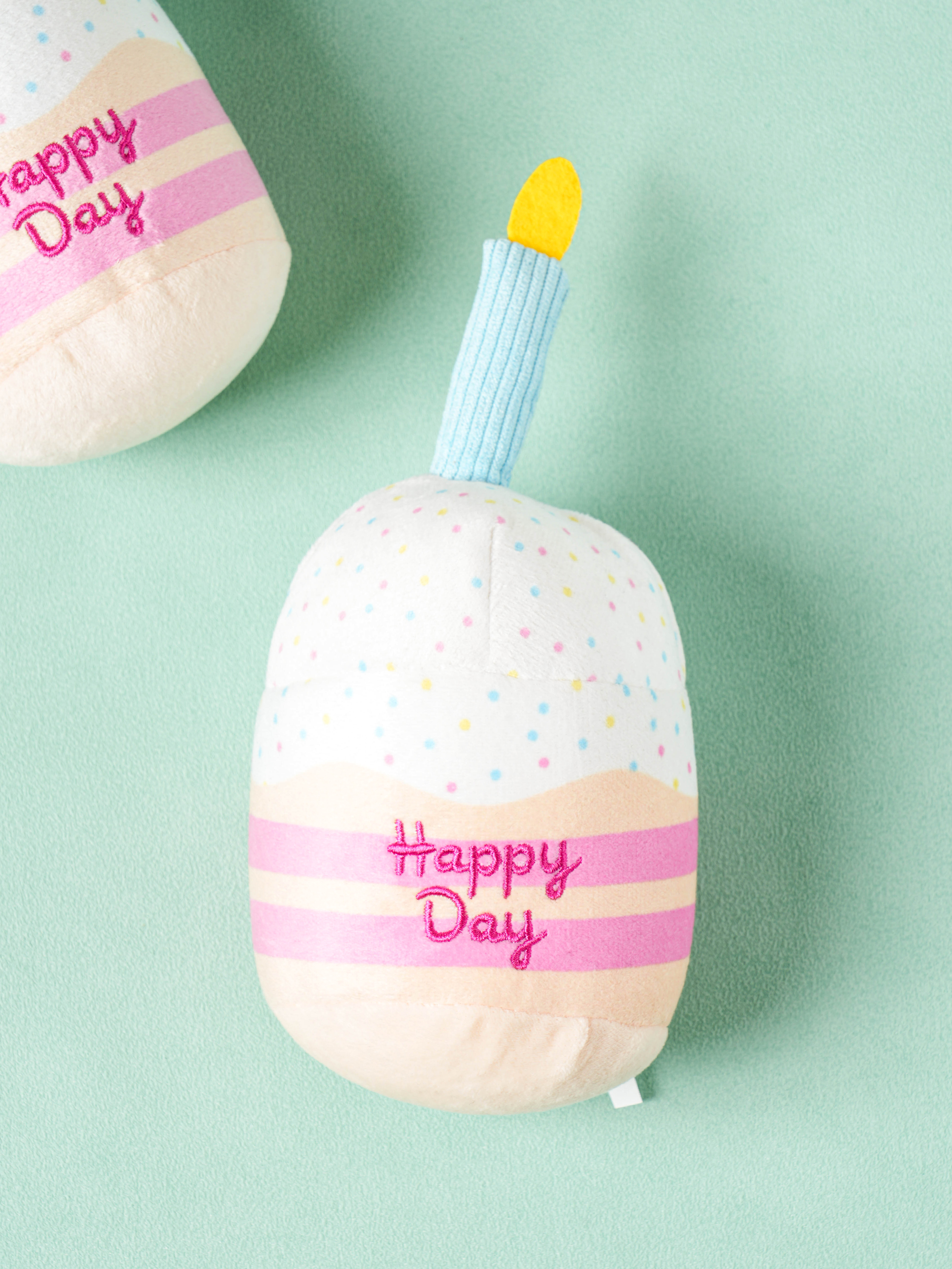 DAISO Pet Mini Birthday Cake Plush Toy