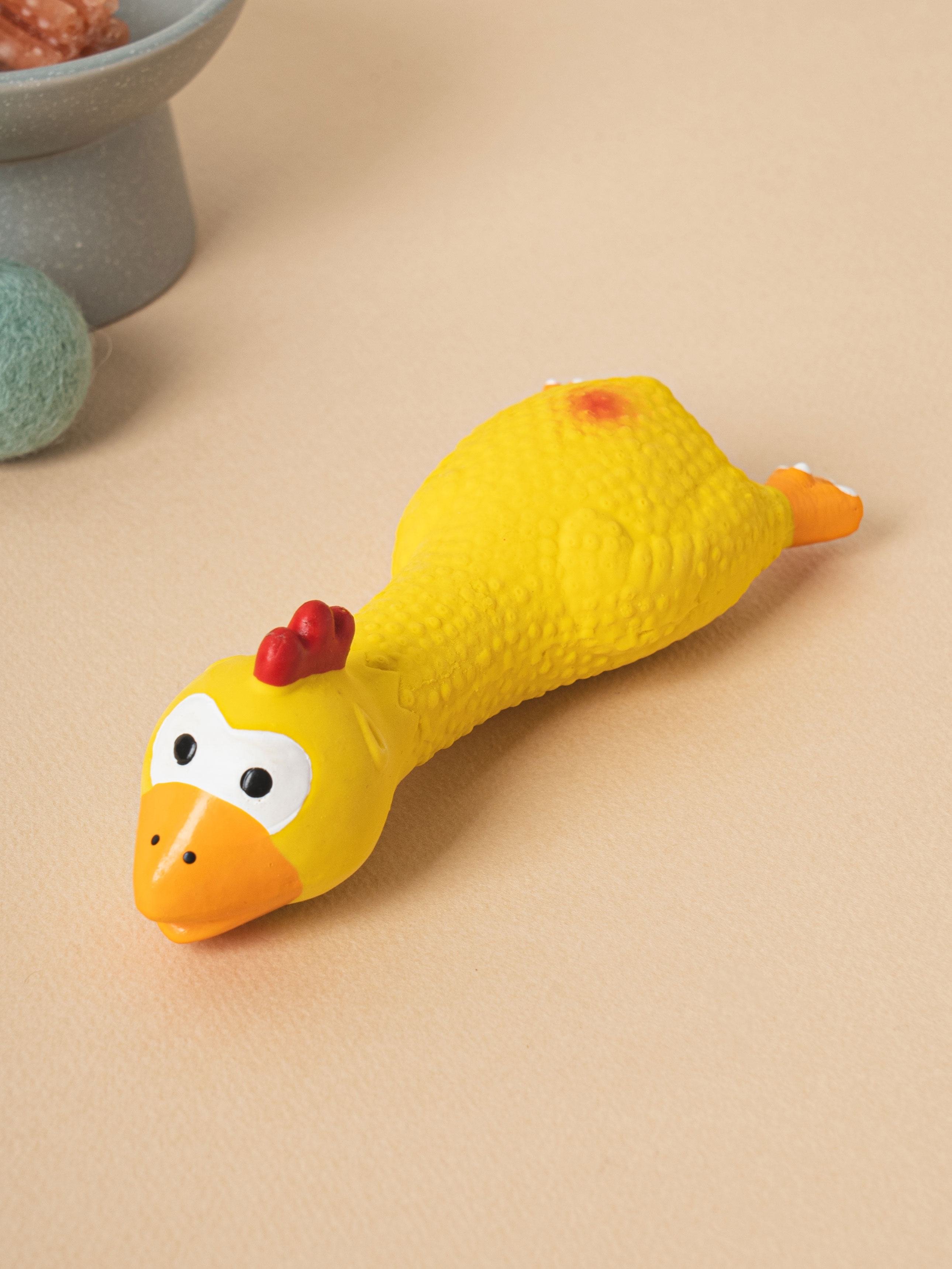 DAISO Pet_Latex Color Chicken Squeak Squeak