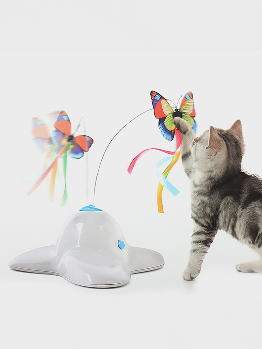 DAISO Electric Rotating Butterfly for Cats