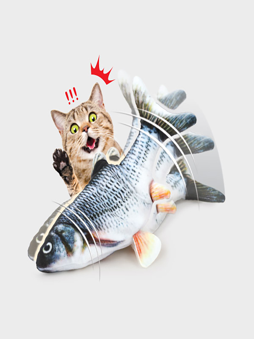 DAISO Moving fish toy (for cats)