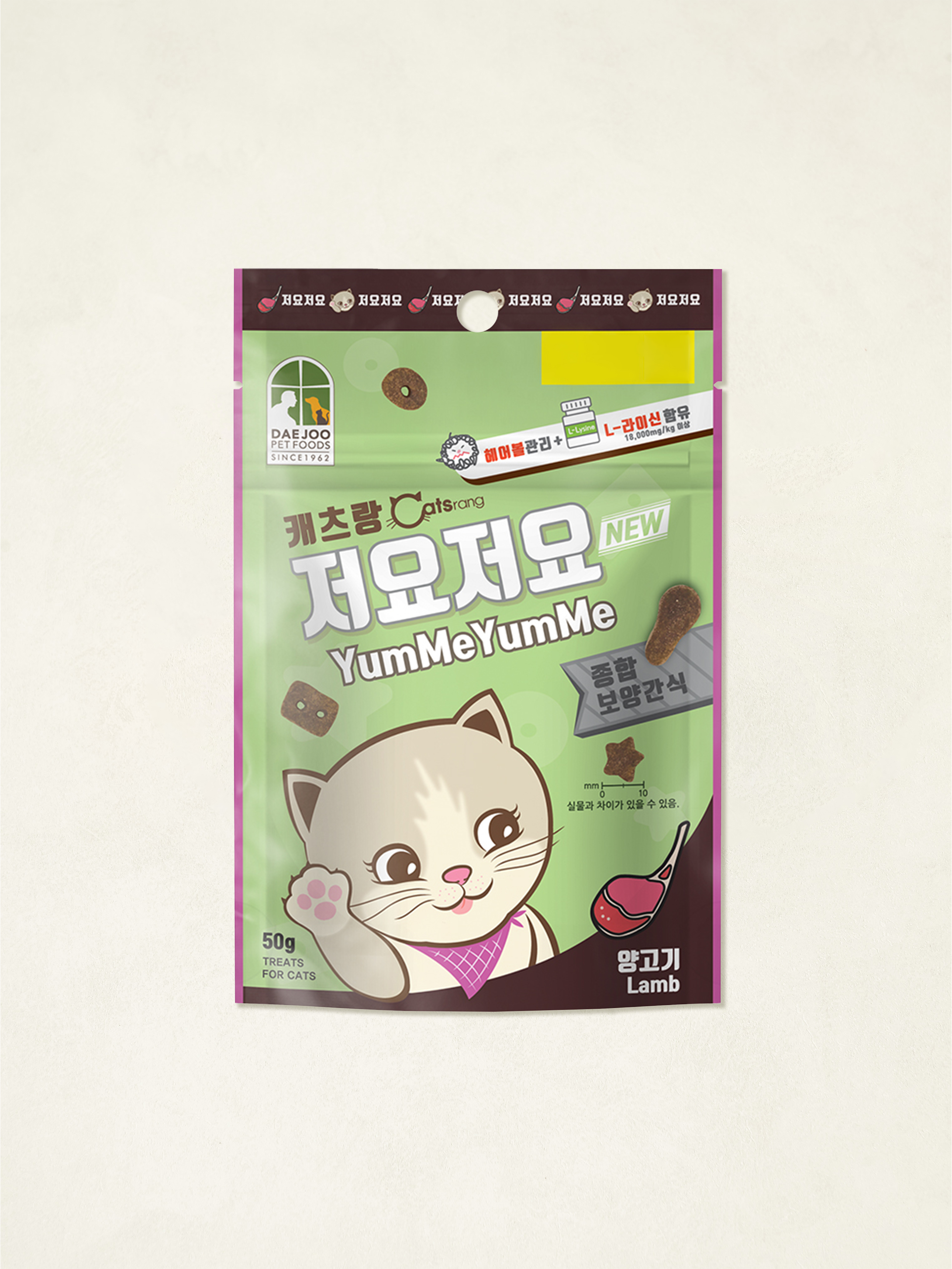 DAISO [Pet Food]Catsrang YumMeYumMe Lamb 50g