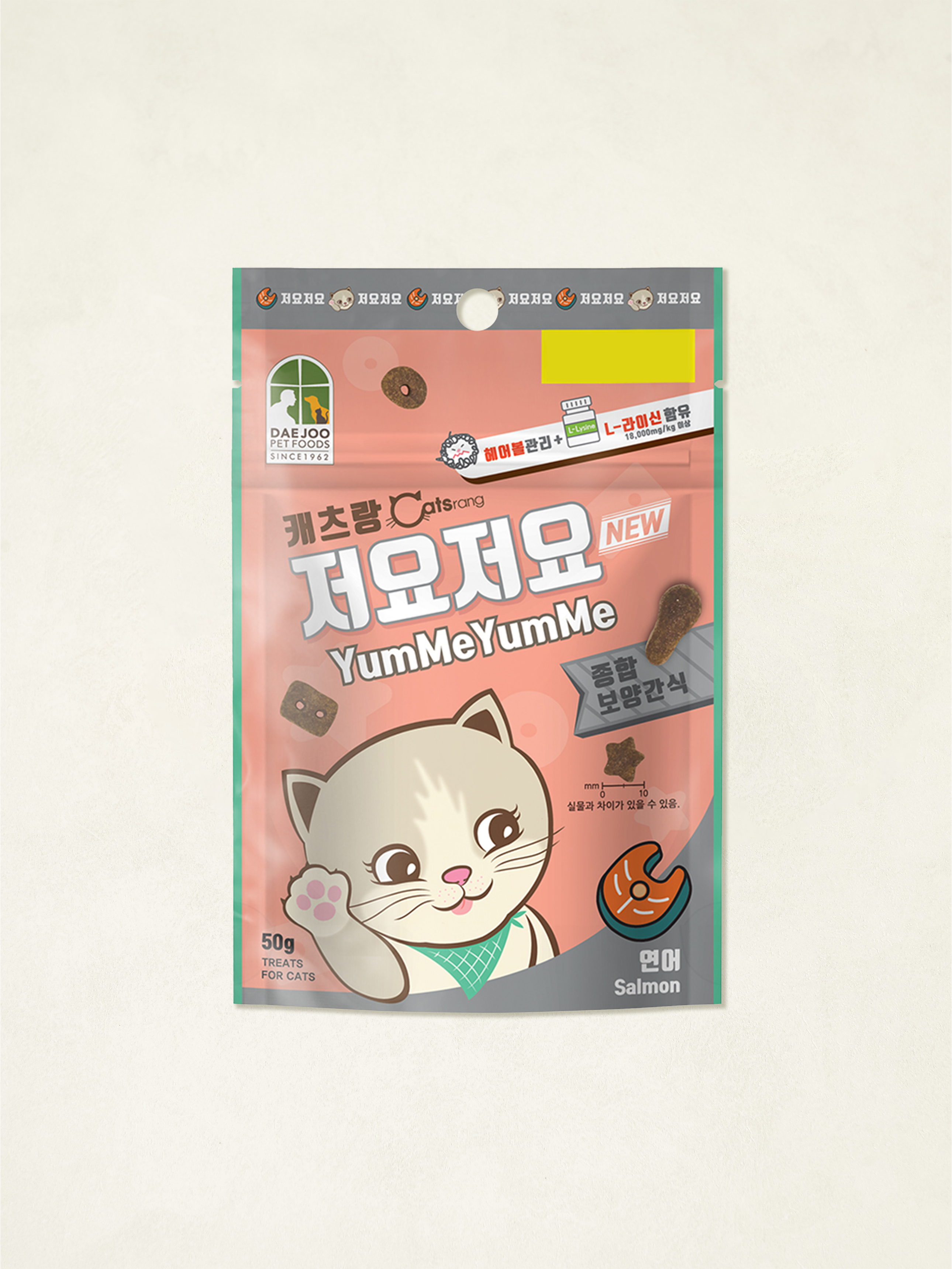 DAISO [Pet Food]Catsrang YumMeYumMe Salmon 50g