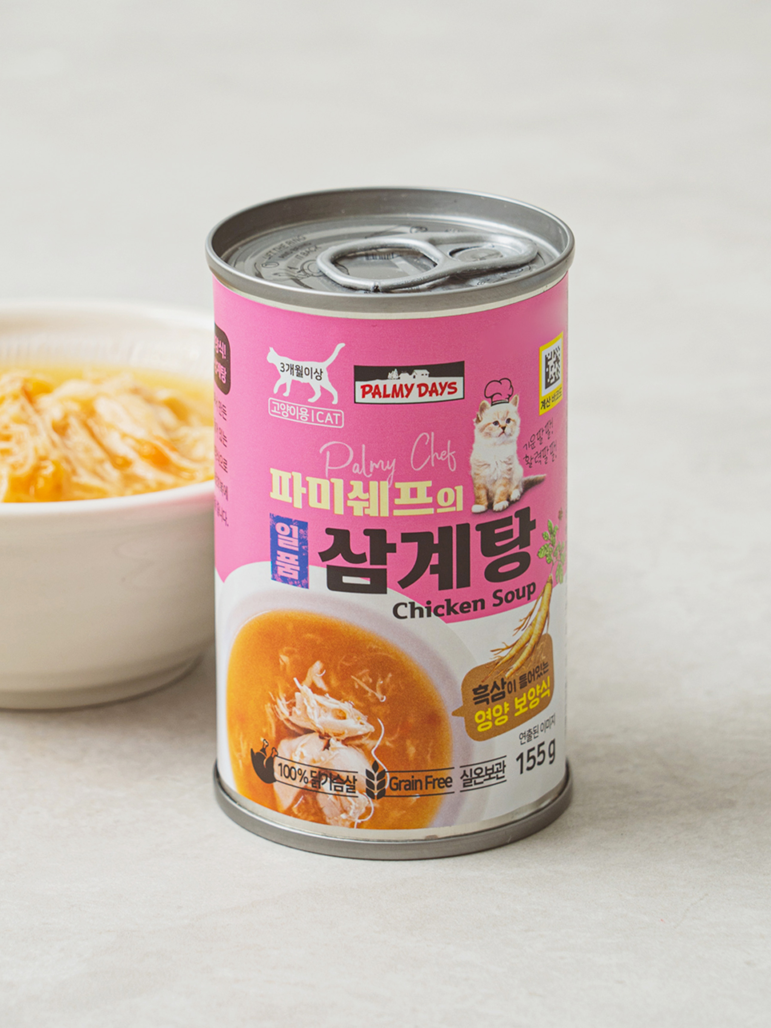 DAISO [Pet Food]Palmy Days Ilpum Samgyetang for cats 155g