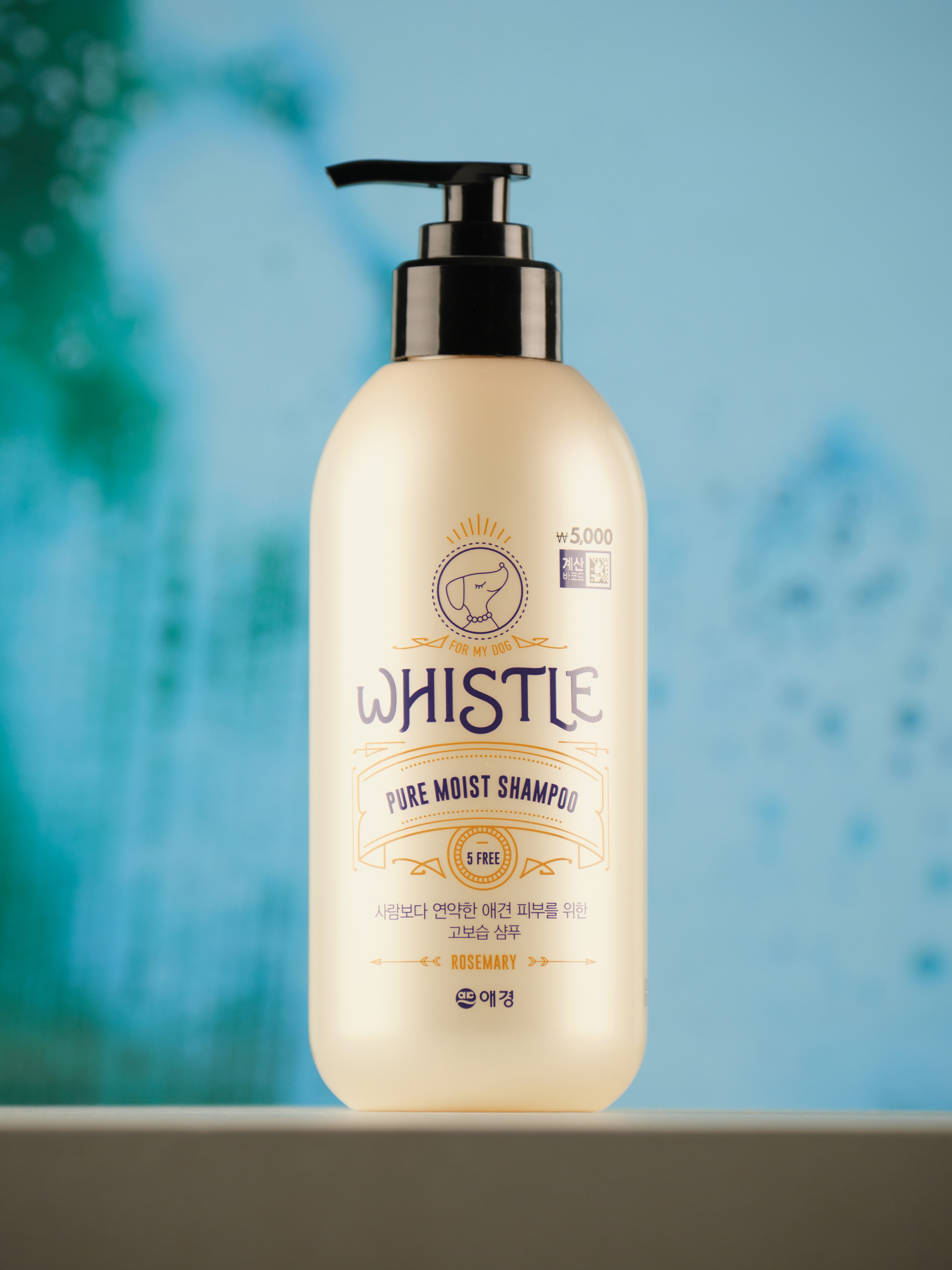 DAISO Whistle Puremoist Dog Shampoo 500ml