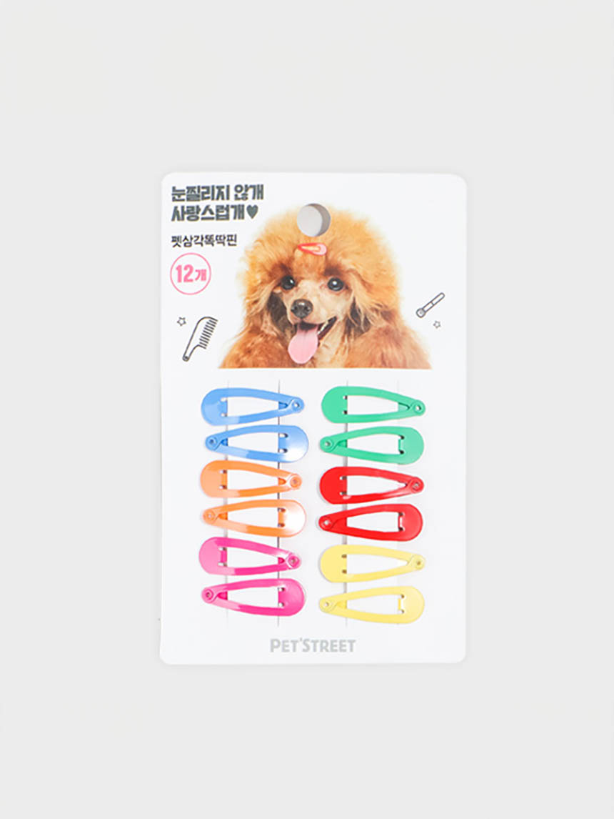 DAISO Pet Triangle Snap Pins (12 pieces)