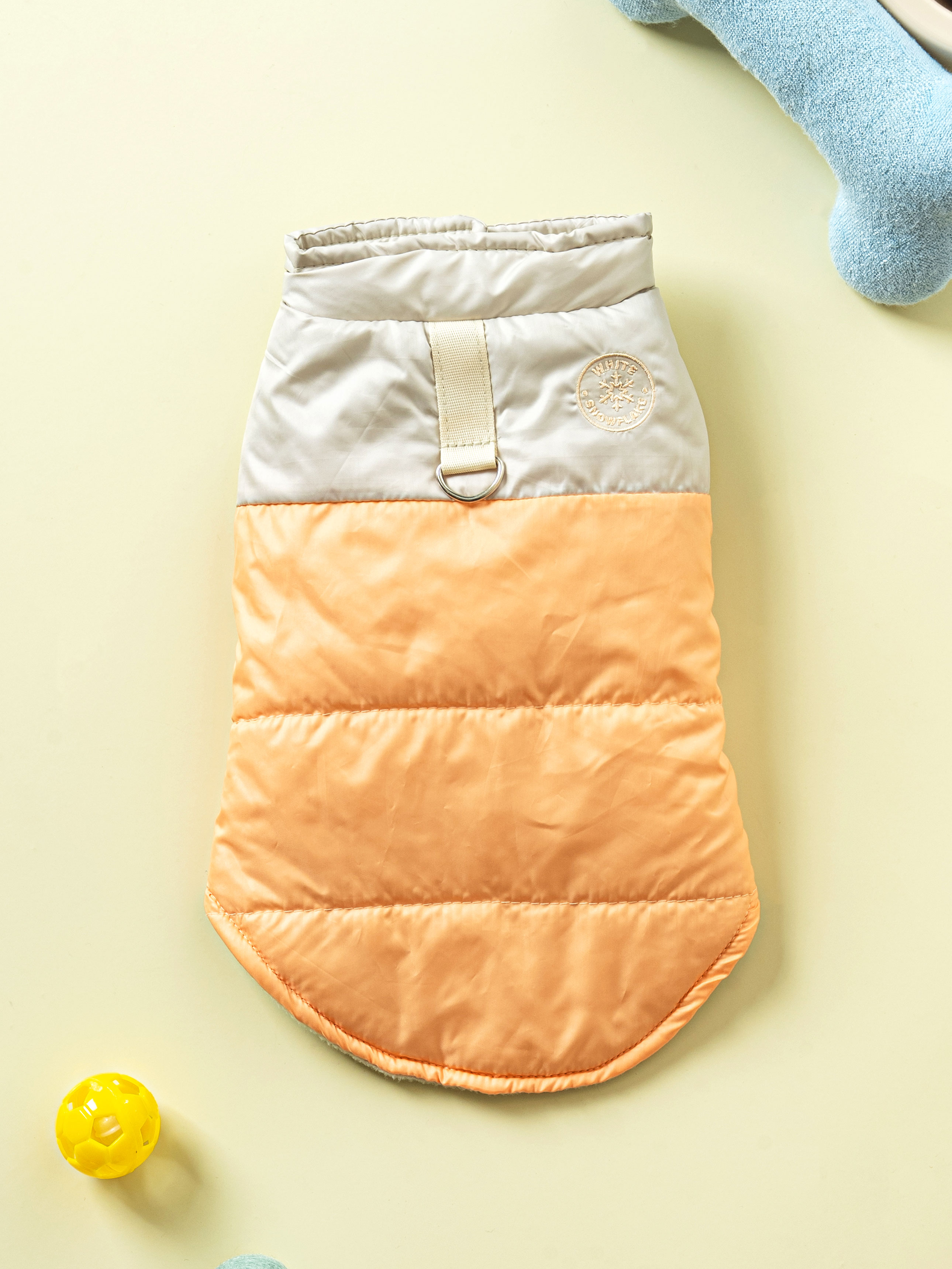 DAISO Pet_Padded vestm (Peach)