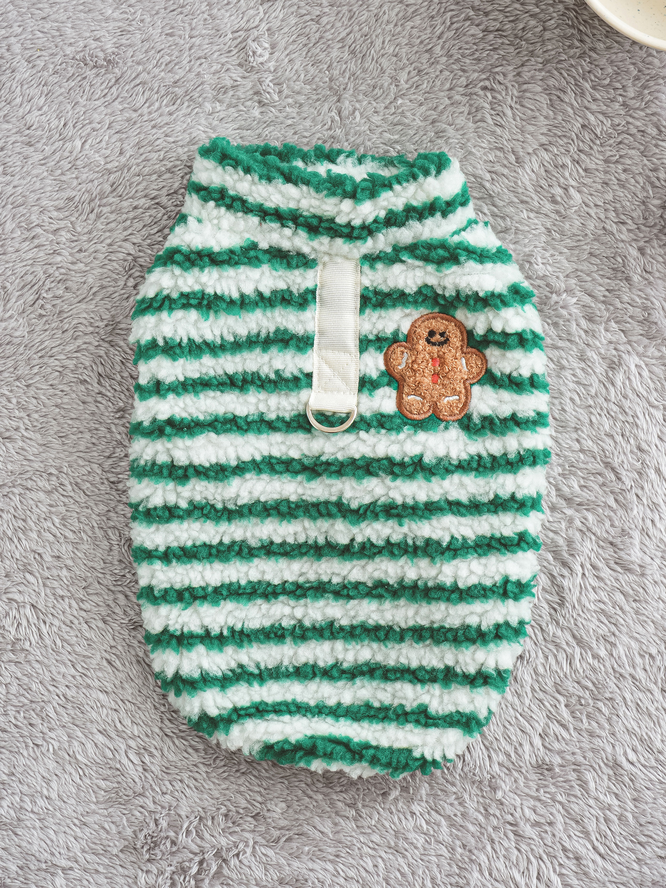 DAISO Pet_Poggle Stripe Vest M (Green)