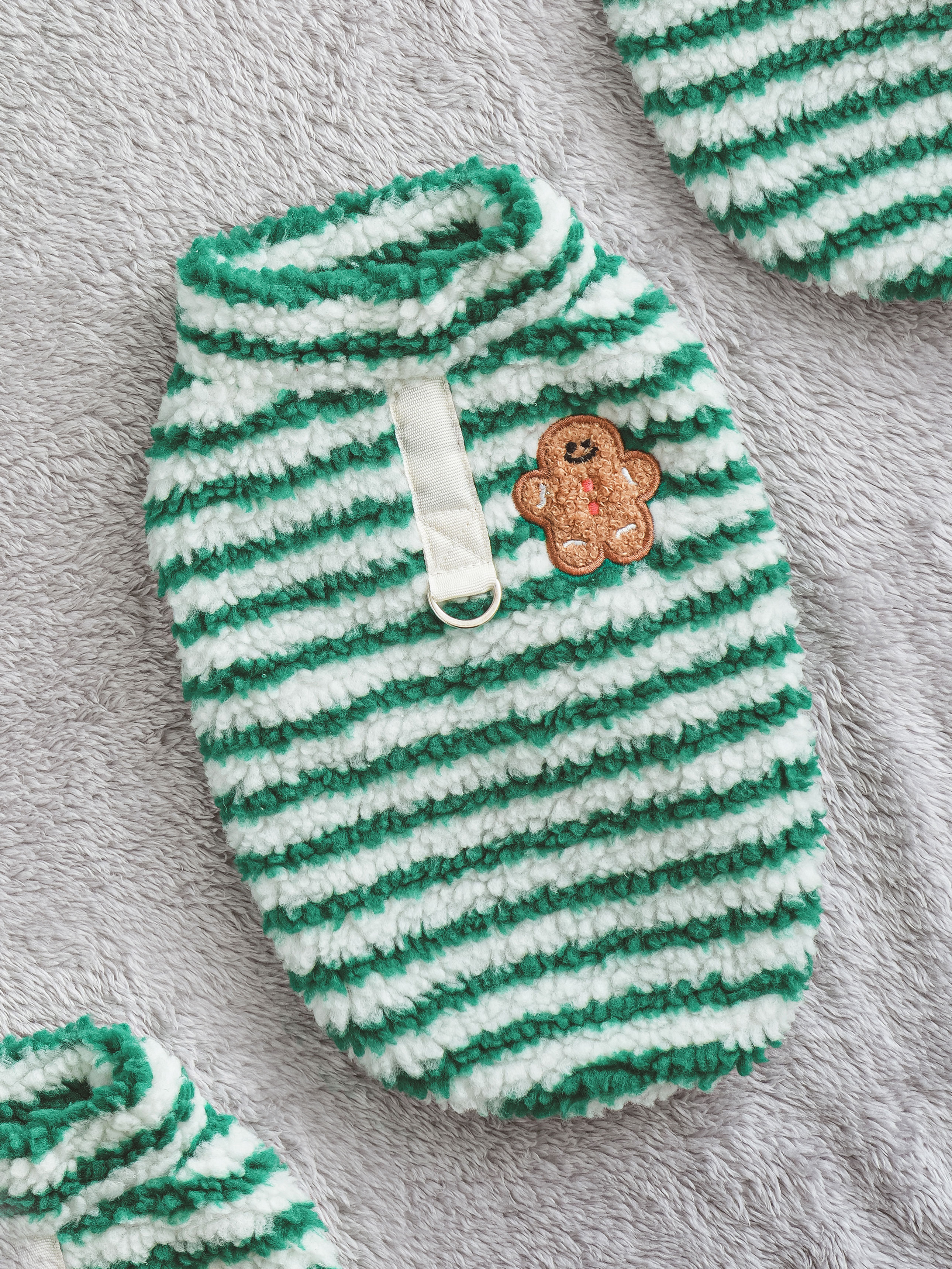 DAISO Pet_Poggle Stripe Vest L (Green)