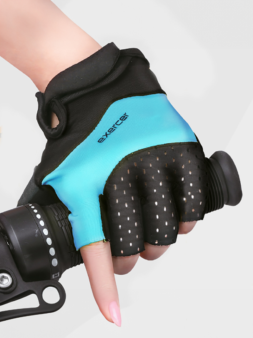 DAISO Sport Cushion Half Gloves (M_L)