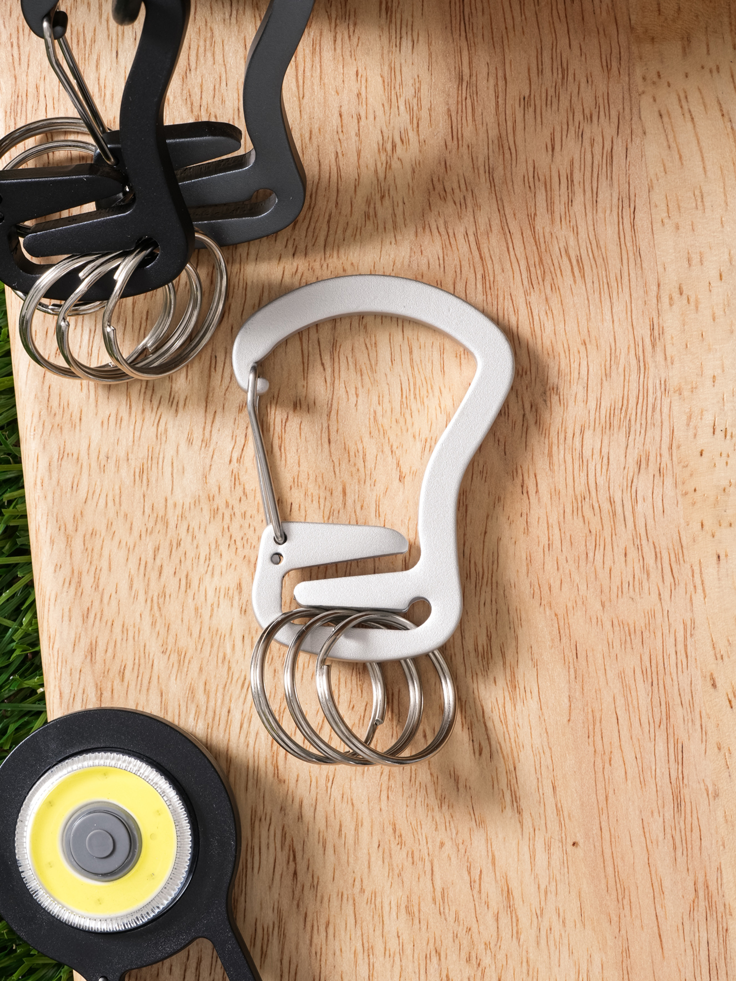 DAISO 3 ring carabiner to prevent detachment