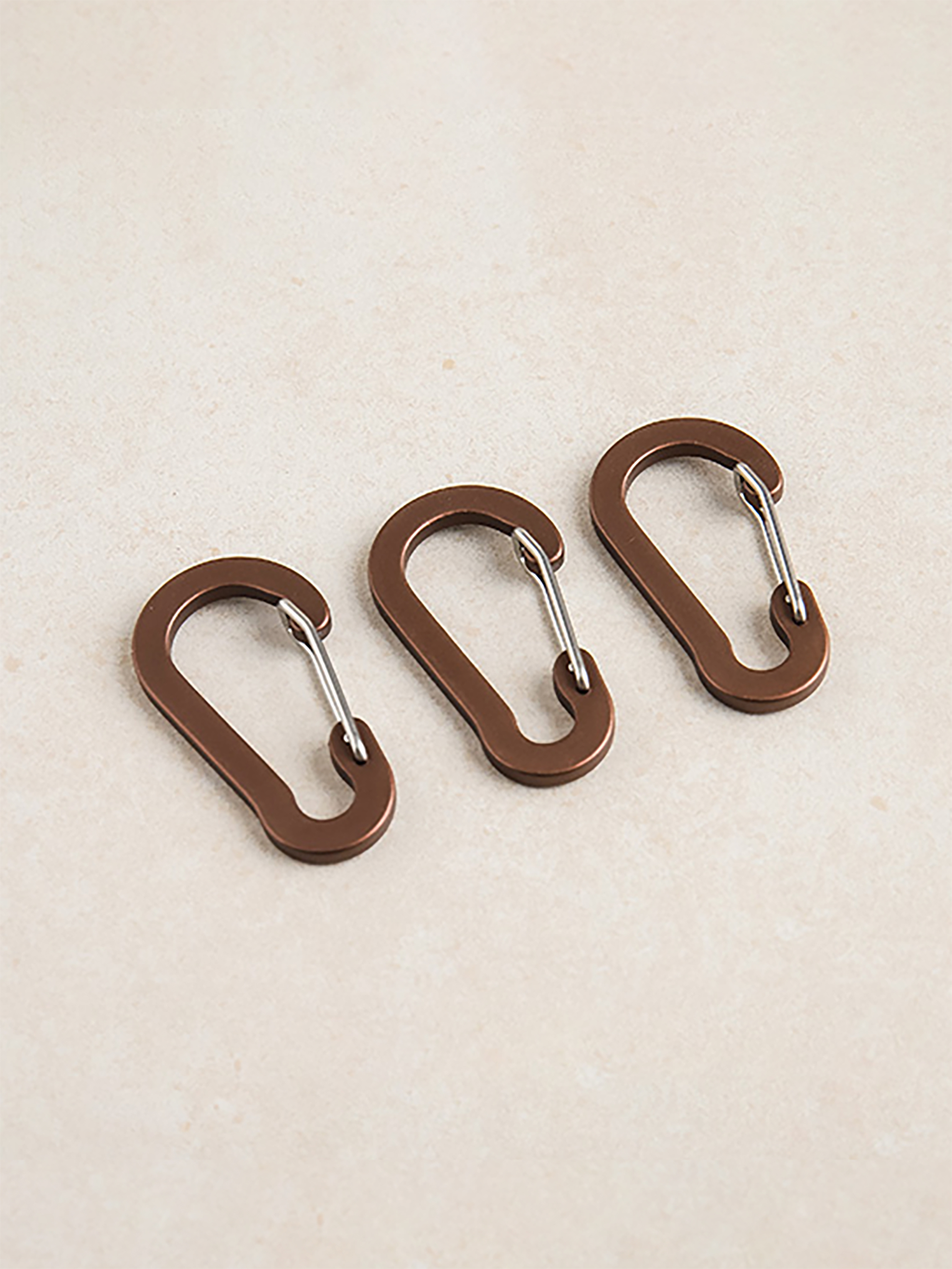 DAISO Carabiner B-type 3 pieces (5.0cm)