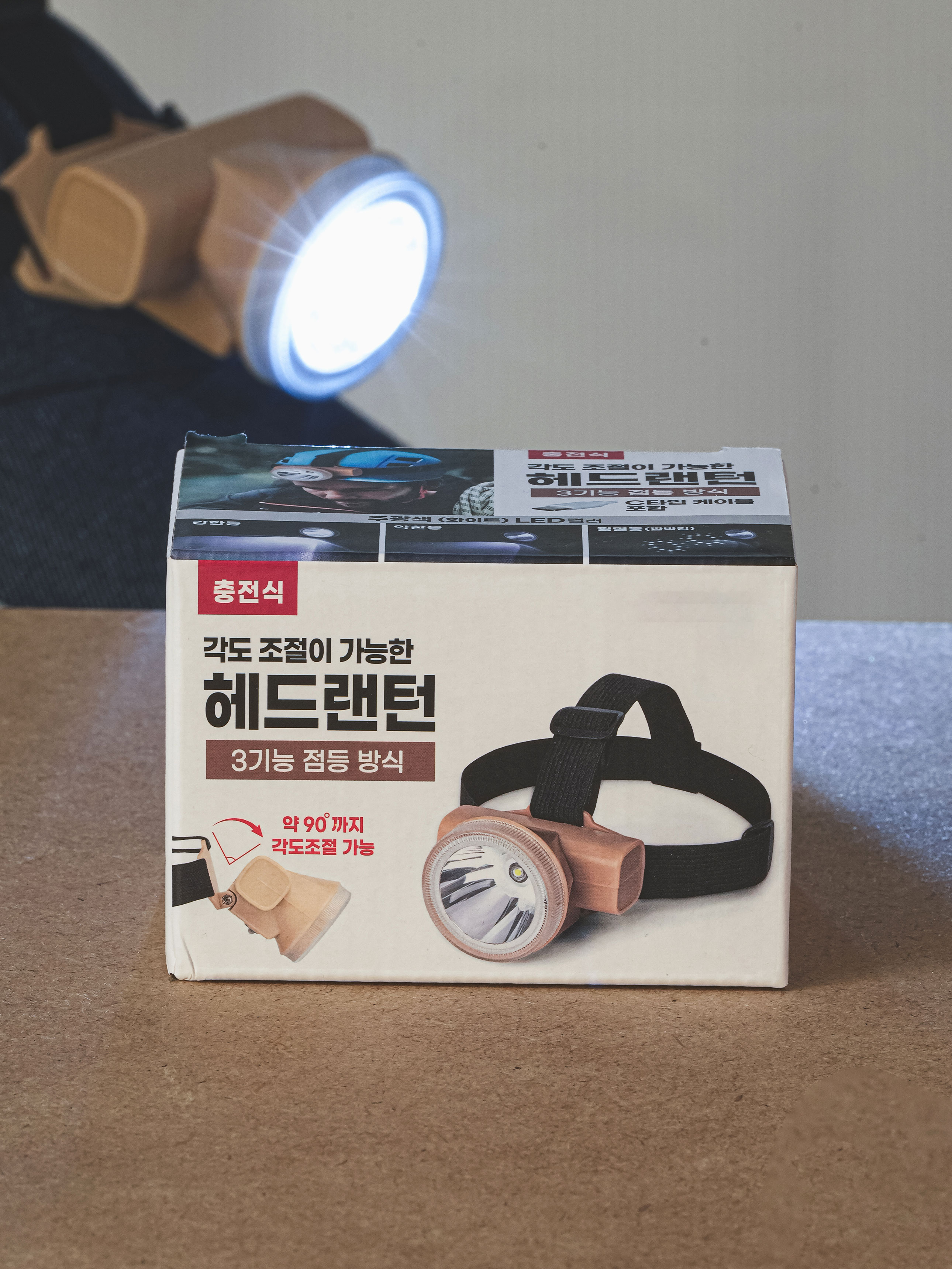 DAISO Rechargeable headlamp 1,200mA