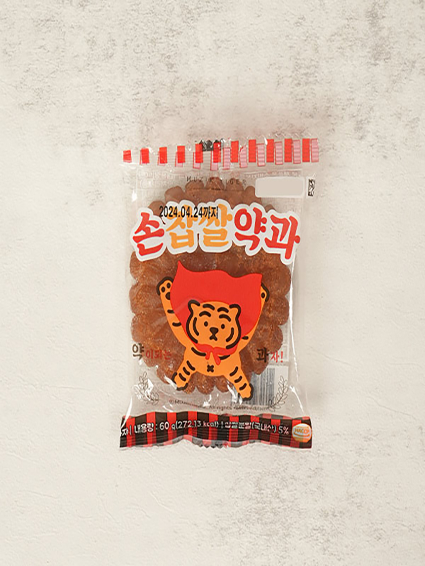 DAISO Mujik Tiger Chapssal Sonkwa (60g)