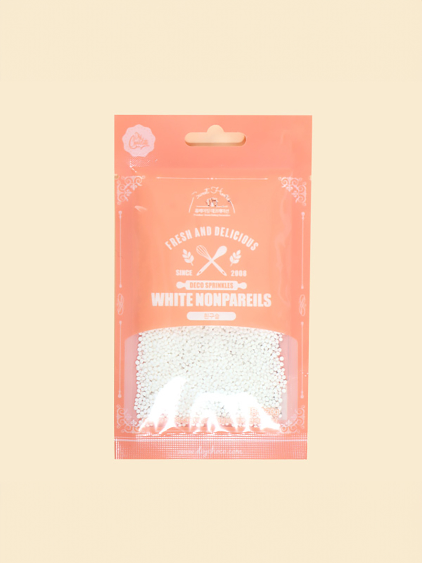 DAISO White beads (20g)