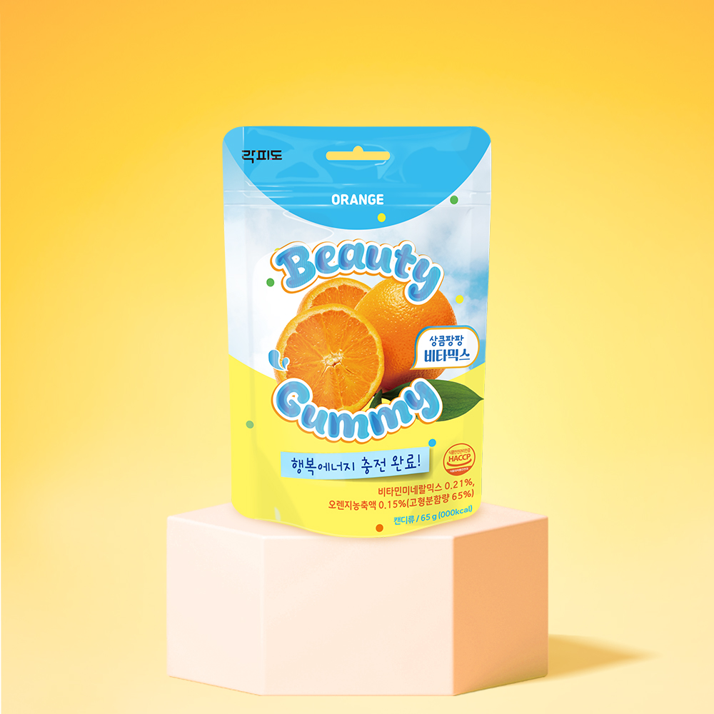 DAISO Lockpido Beauty Gummy Refreshing Pang Pang Vita Mix (65g)