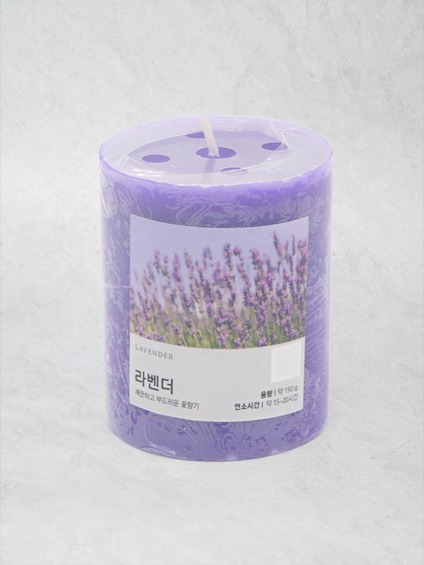 DAISO Color Filler Candle (Lavender scent)