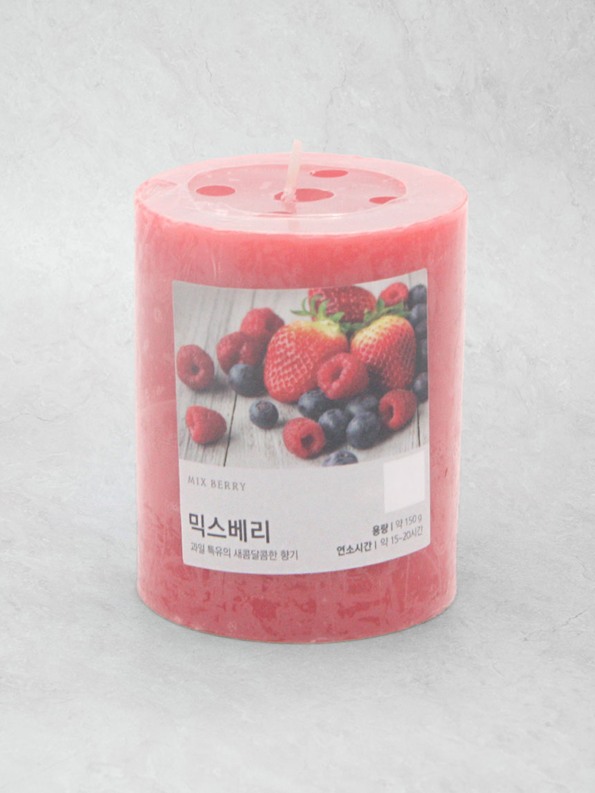 DAISO Color Filler Candle (Mixed Berry Scent)