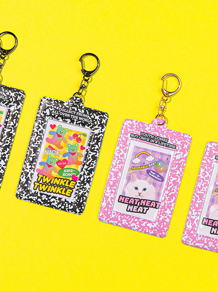 DAISO Polku_Keyring Photo Card Case