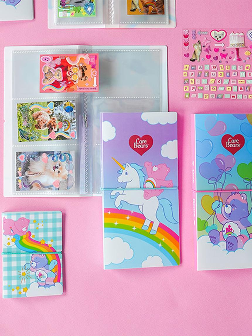 DAISO Polku_Care Bear 3-stage photo album (20 sheets/60 pockets)