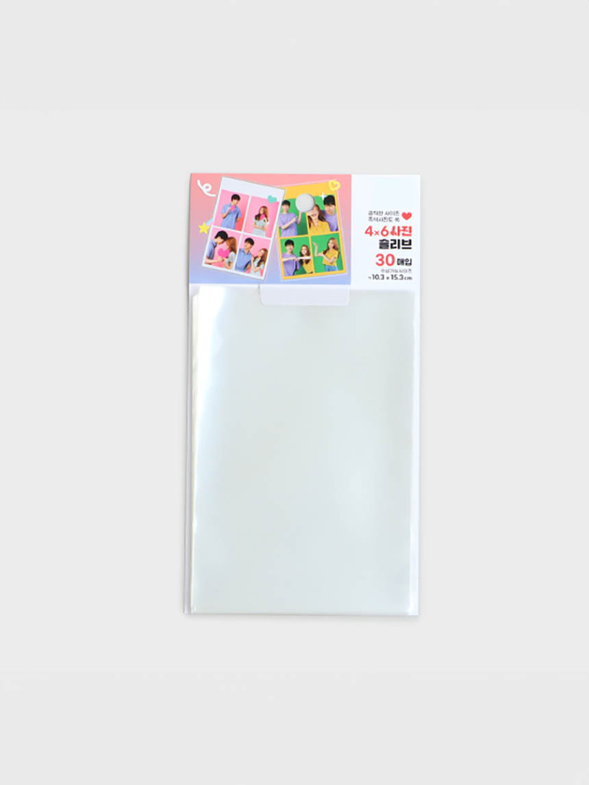 DAISO Polku_4*6 Photo Sleeve (transparent/30 sheets)